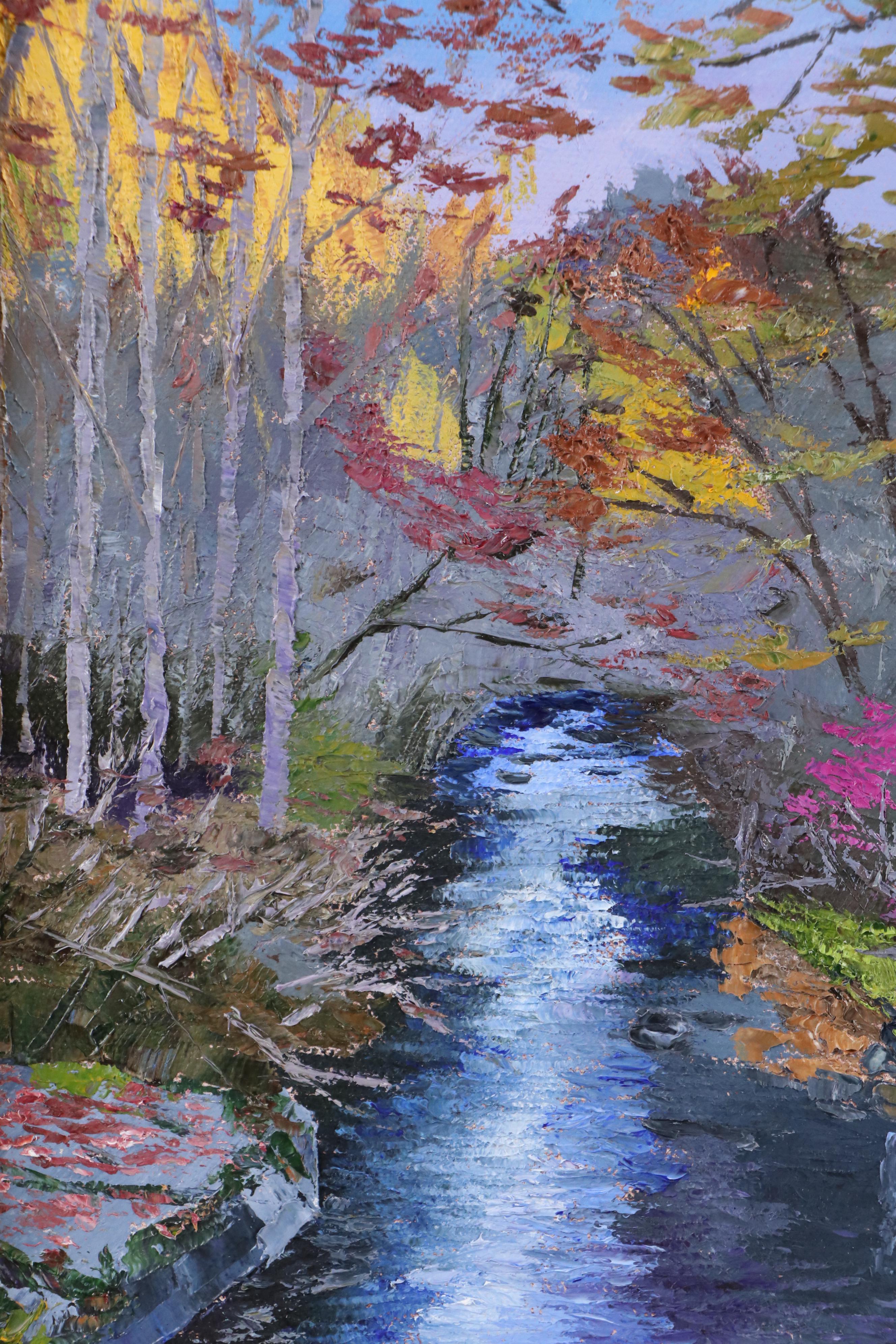 James Baldoumas Oil Painting "Autumn Brook," 2025