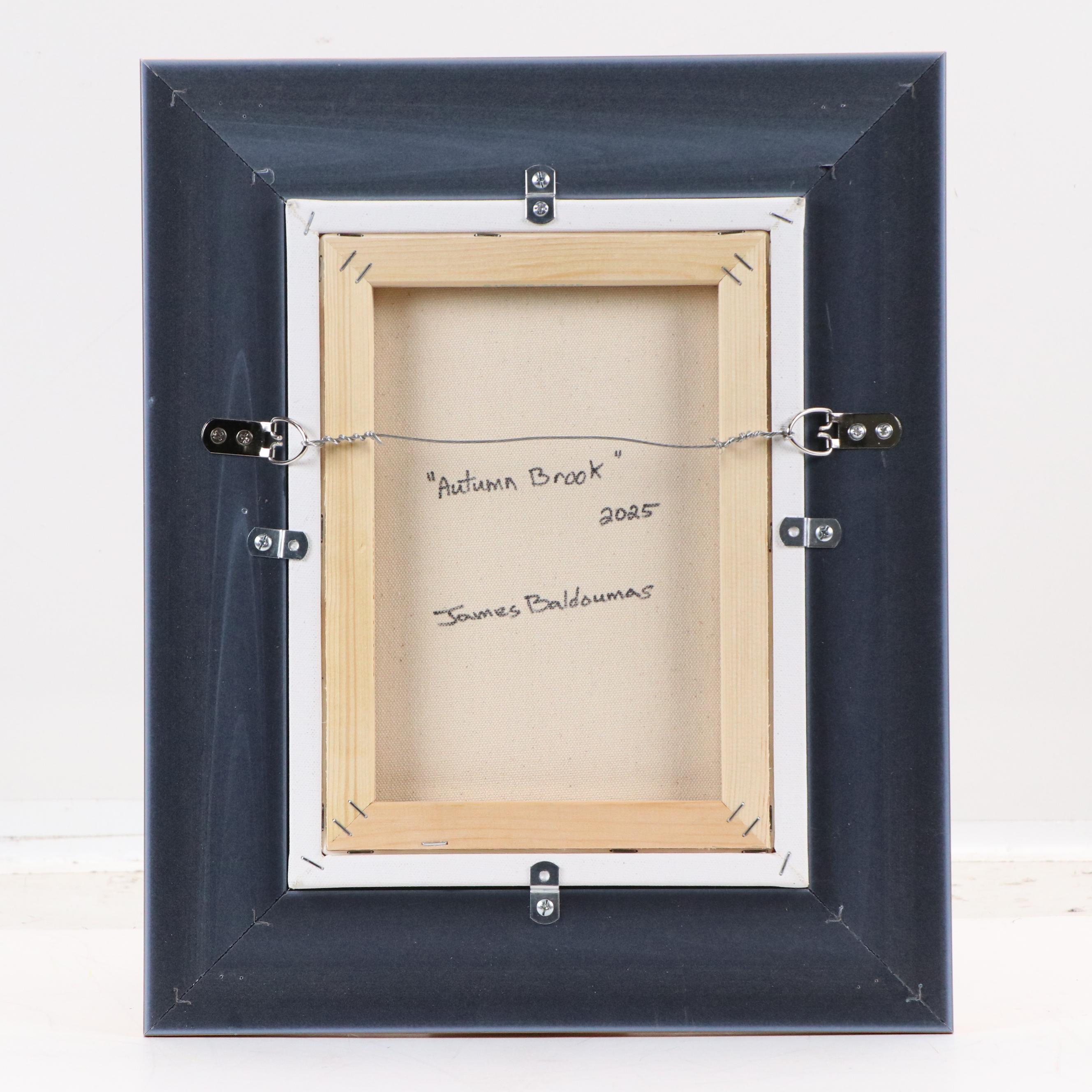 James Baldoumas Oil Painting "Autumn Brook," 2025