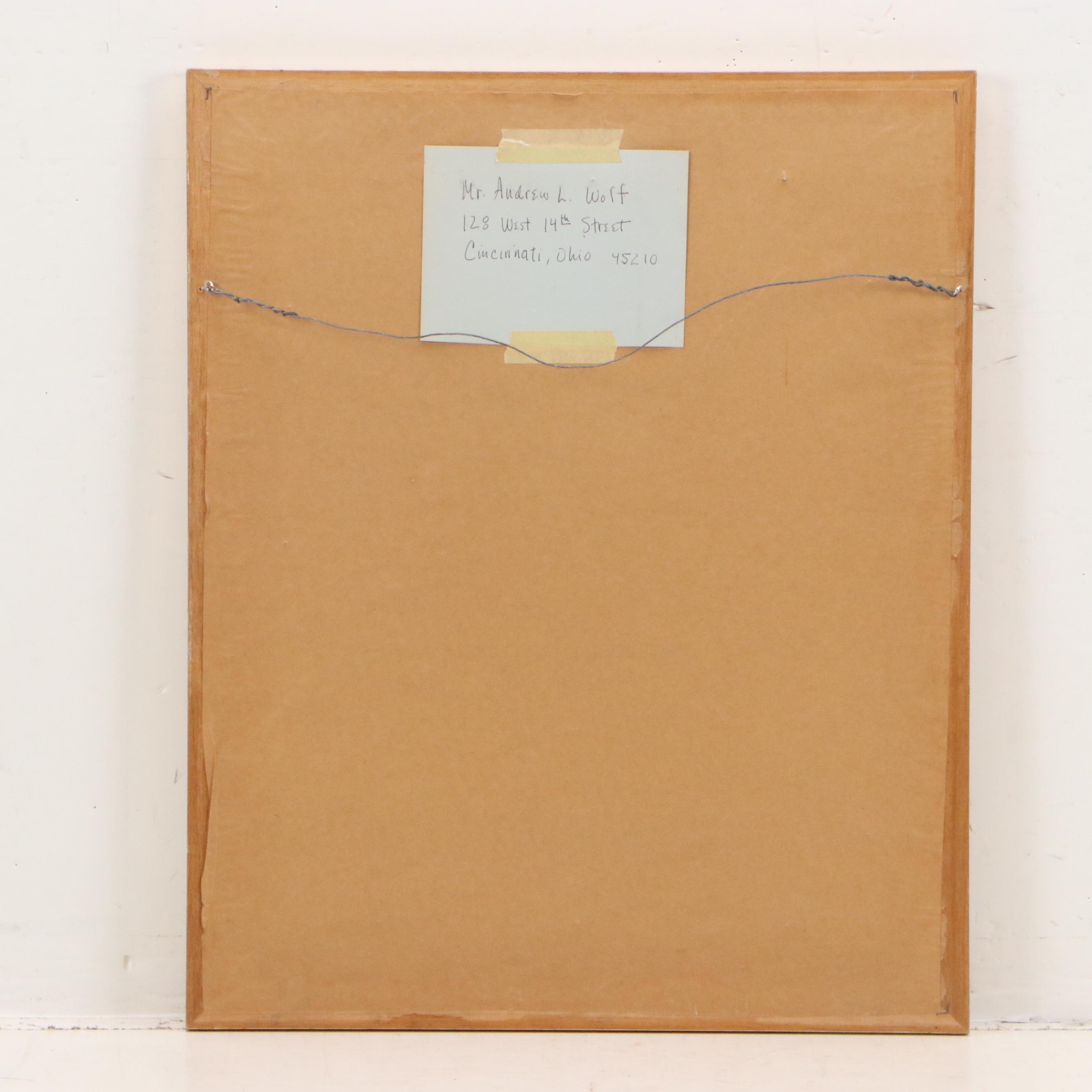 Colored Pencil Drawing of Female Nude, 1967