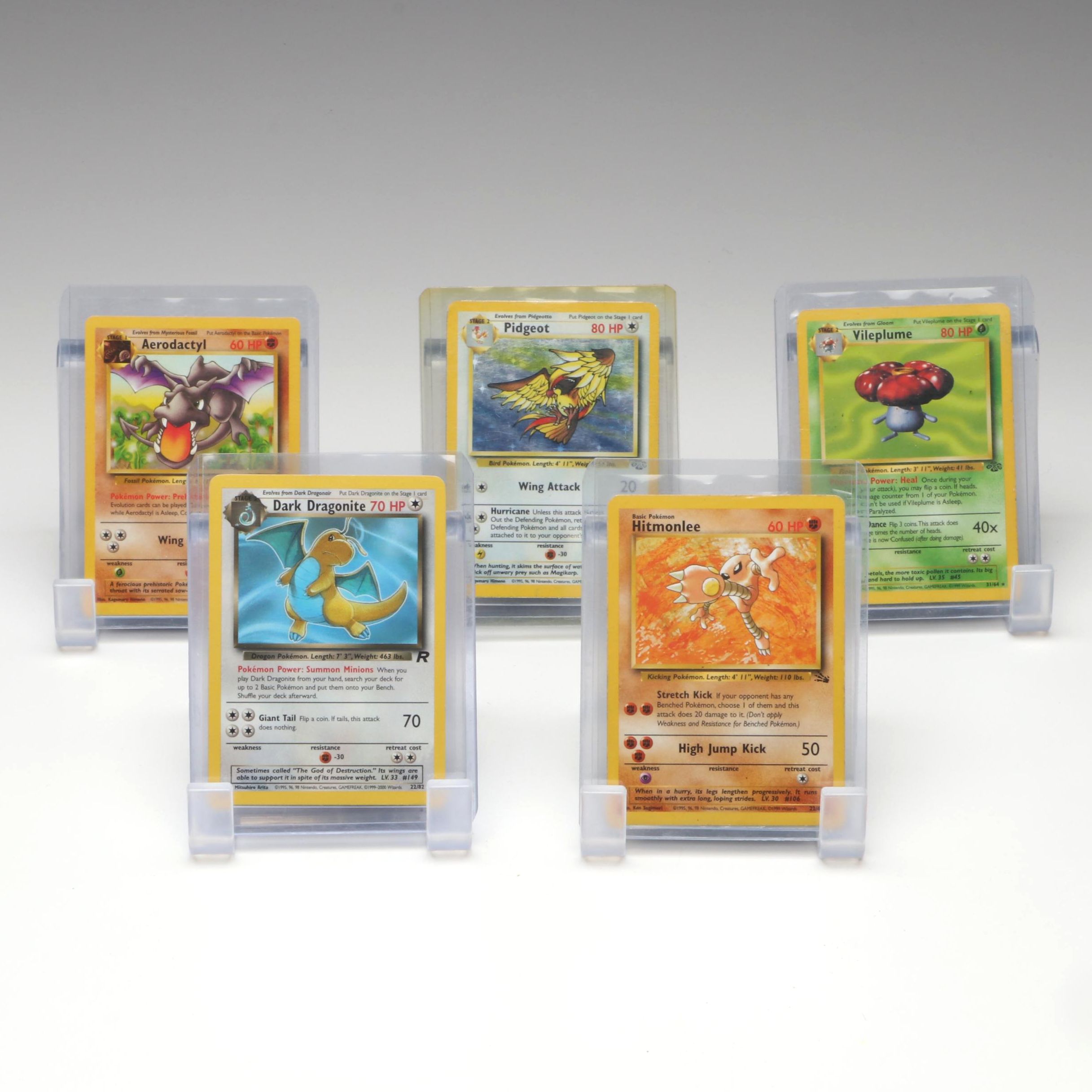 Team Rocket Dark Dragonite, Holo Rare Pidgeot, and More Pokémon Cards, 1990s