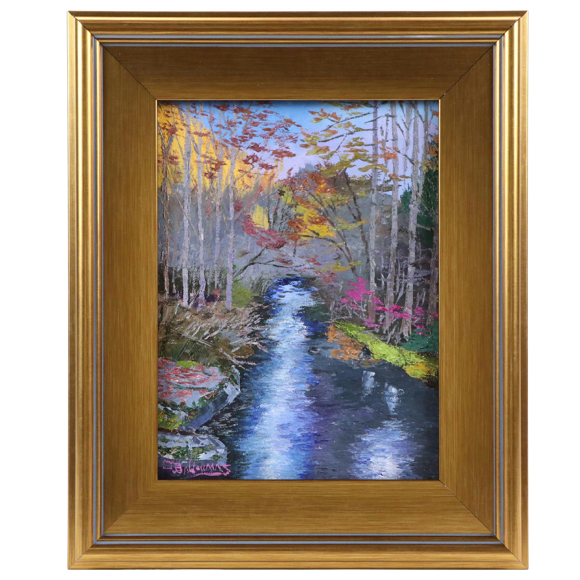 James Baldoumas Oil Painting "Autumn Brook," 2025