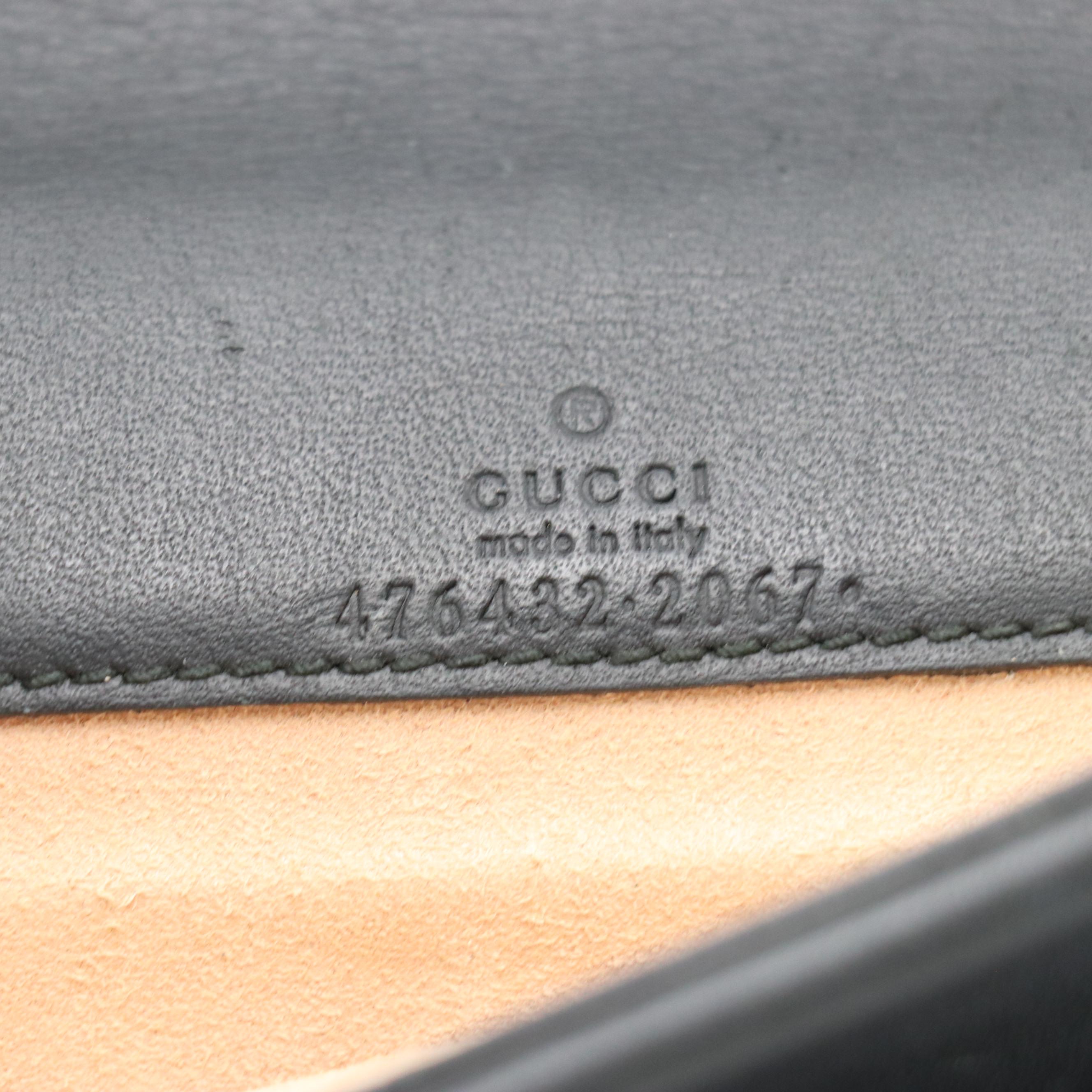 Gucci Super Mini Dionysus Clutch on Chain in Black Velvet and Calfskin Leather