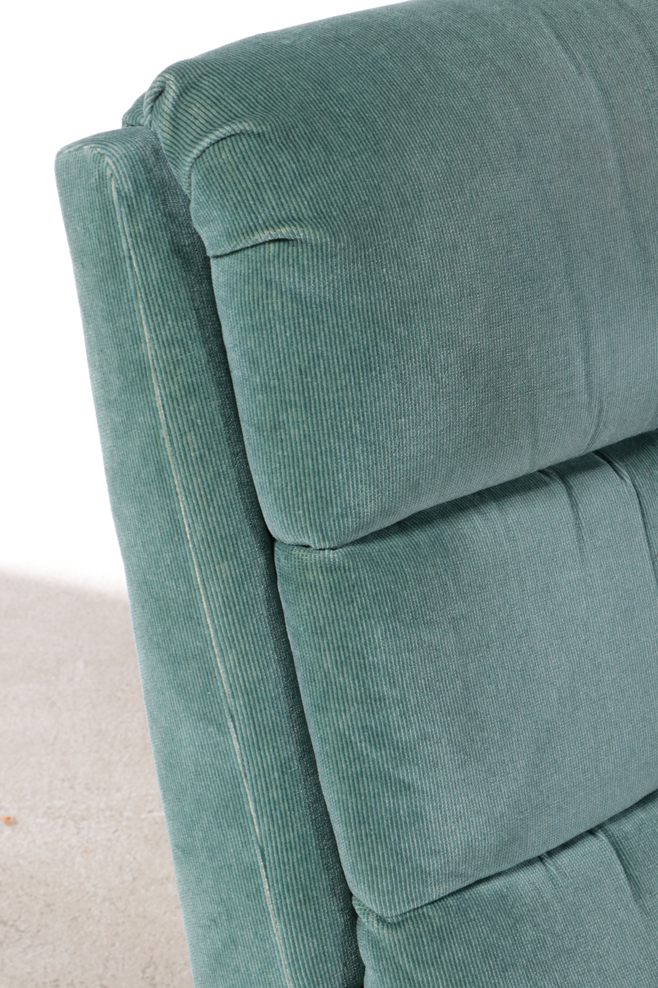 Pair of Vintage Corduroy Upholstered Recliners