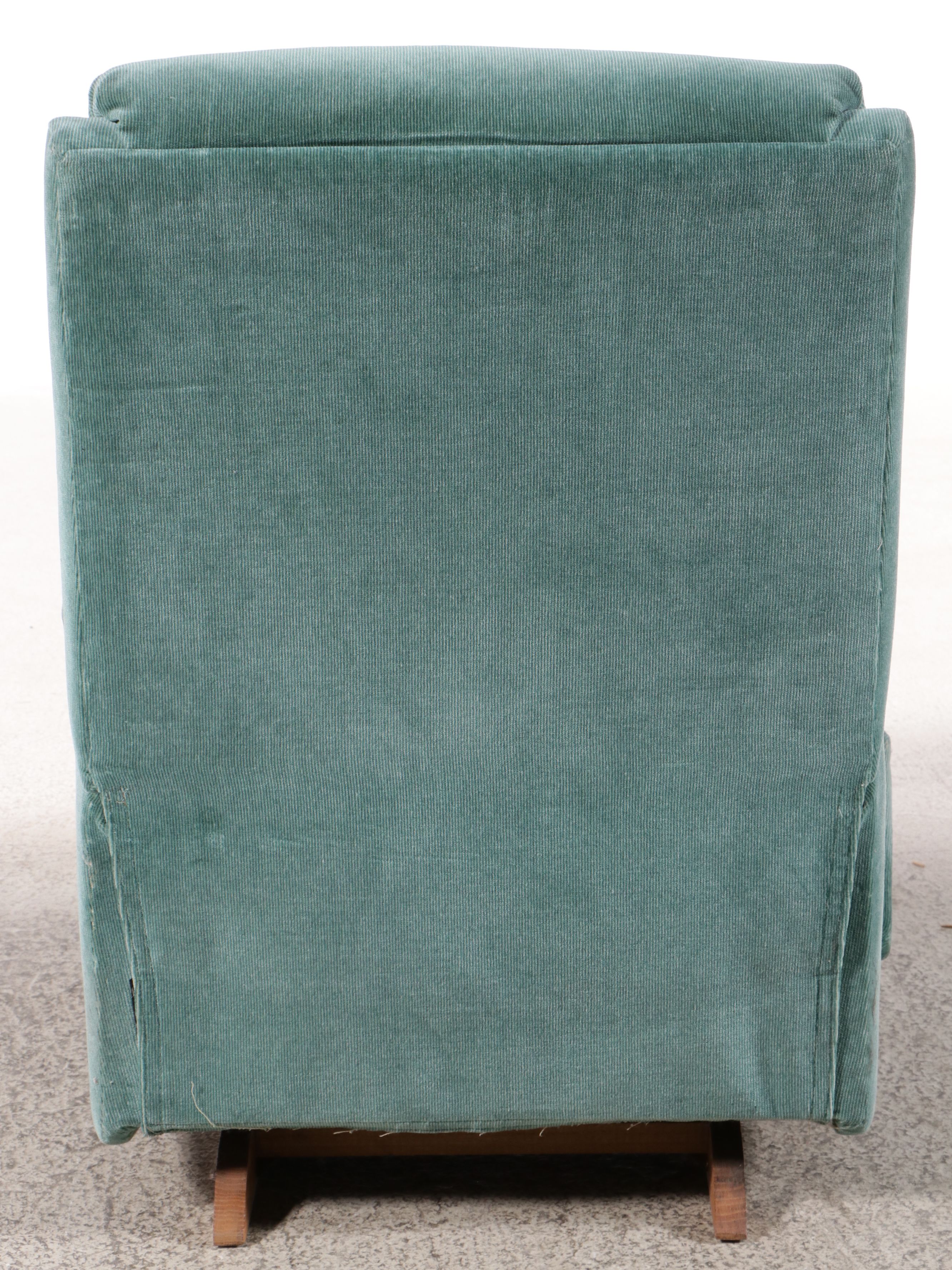 Pair of Vintage Corduroy Upholstered Recliners