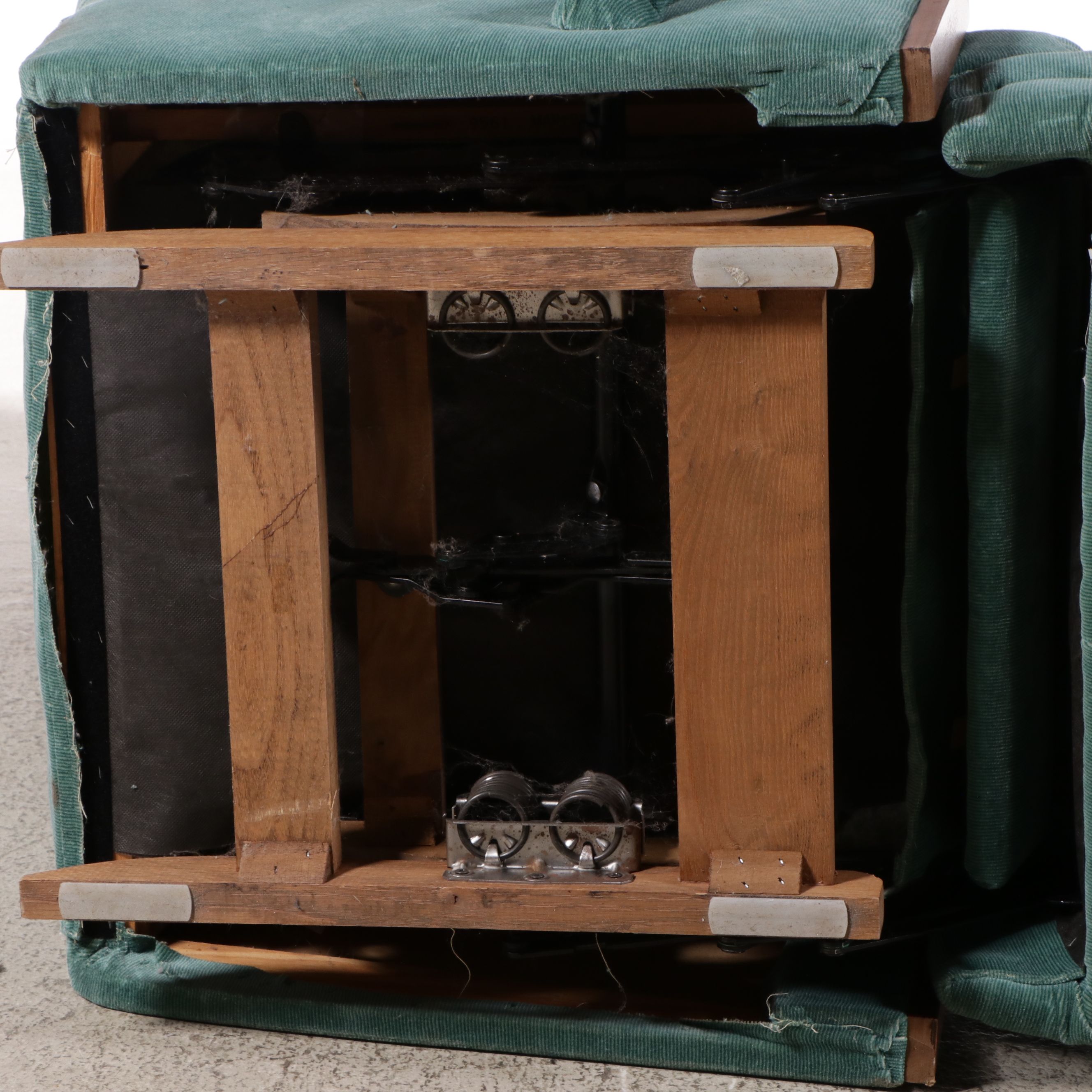 Pair of Vintage Corduroy Upholstered Recliners