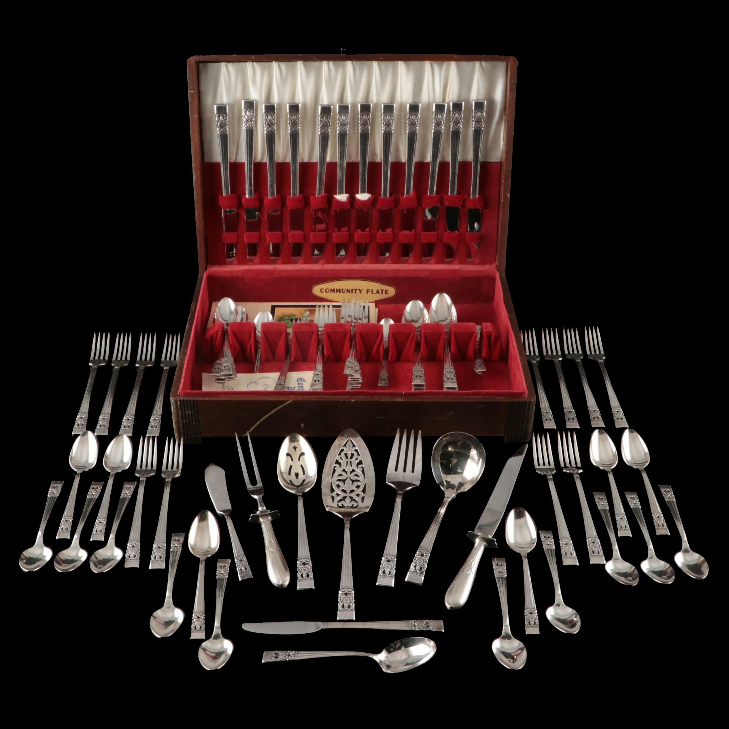 Community Plate "Coronation" Silver Plate Flatware