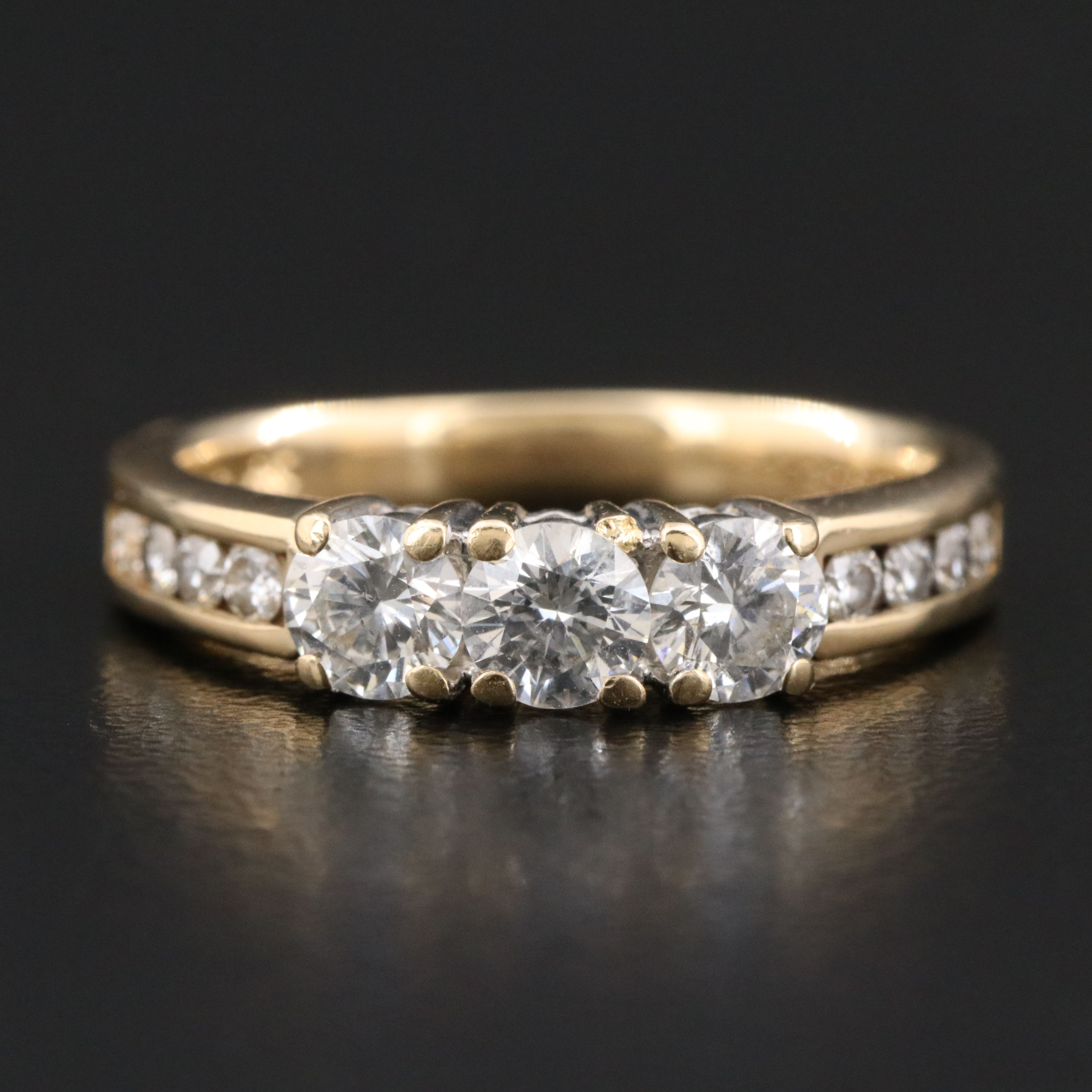 14K 1.00 CTW Diamond Ring