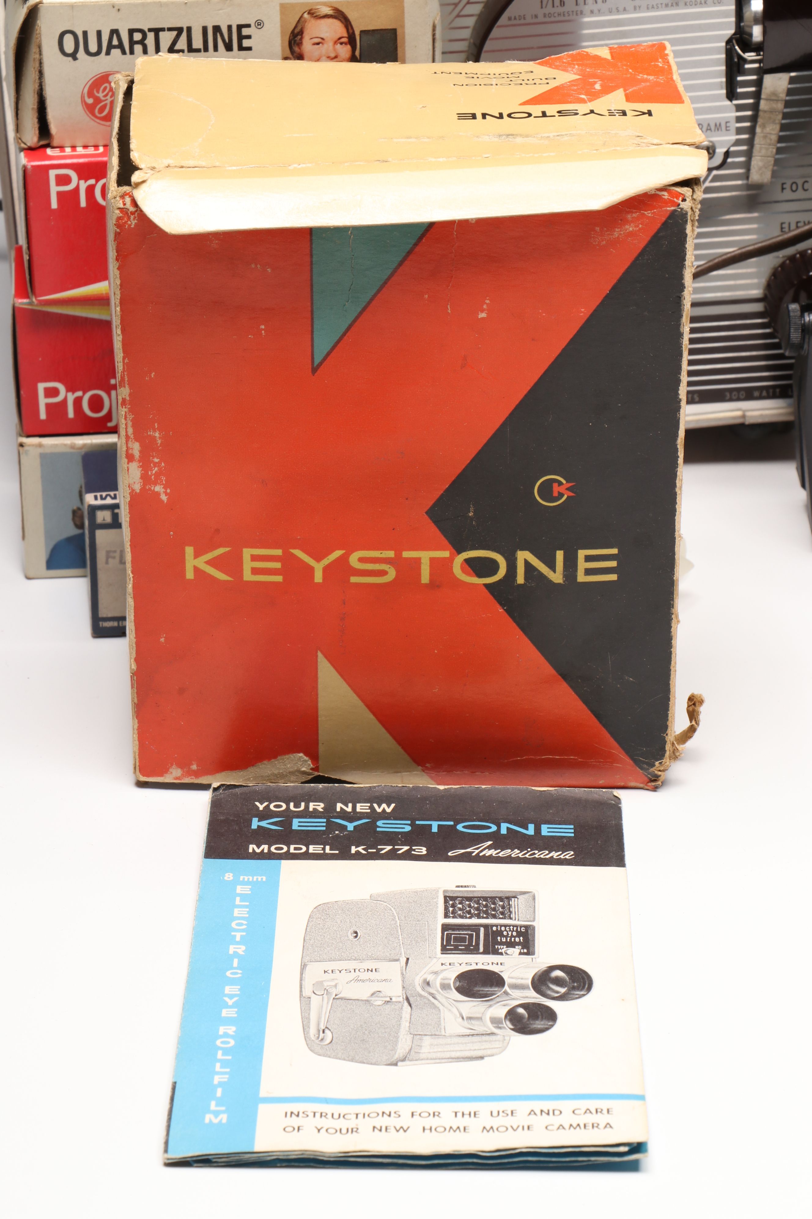 Eastman-Kodak Brownie 300 Projector with Polaroid and More Cameras, Accessories