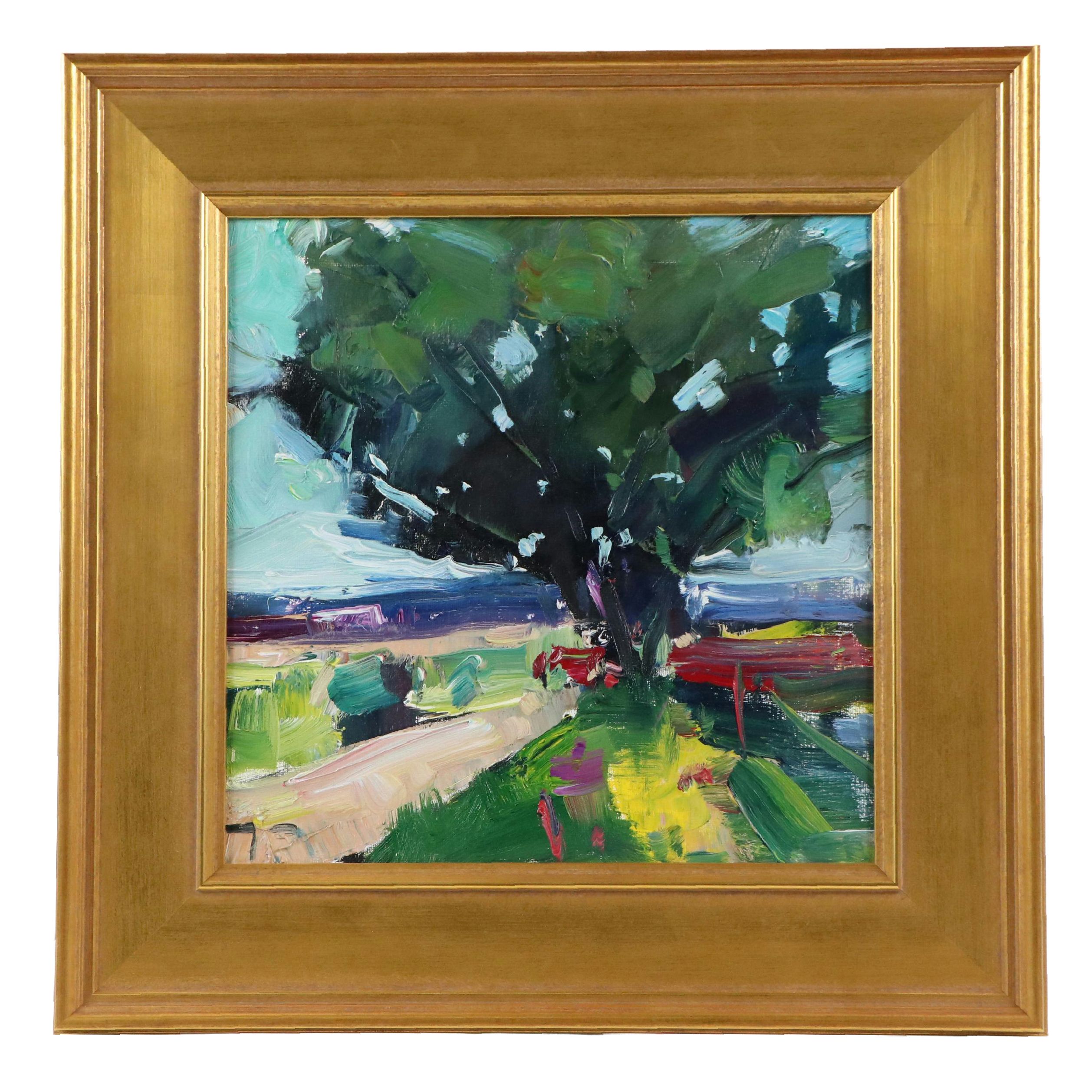 Jose Trujillo Oil Painting "The Tree," 2012