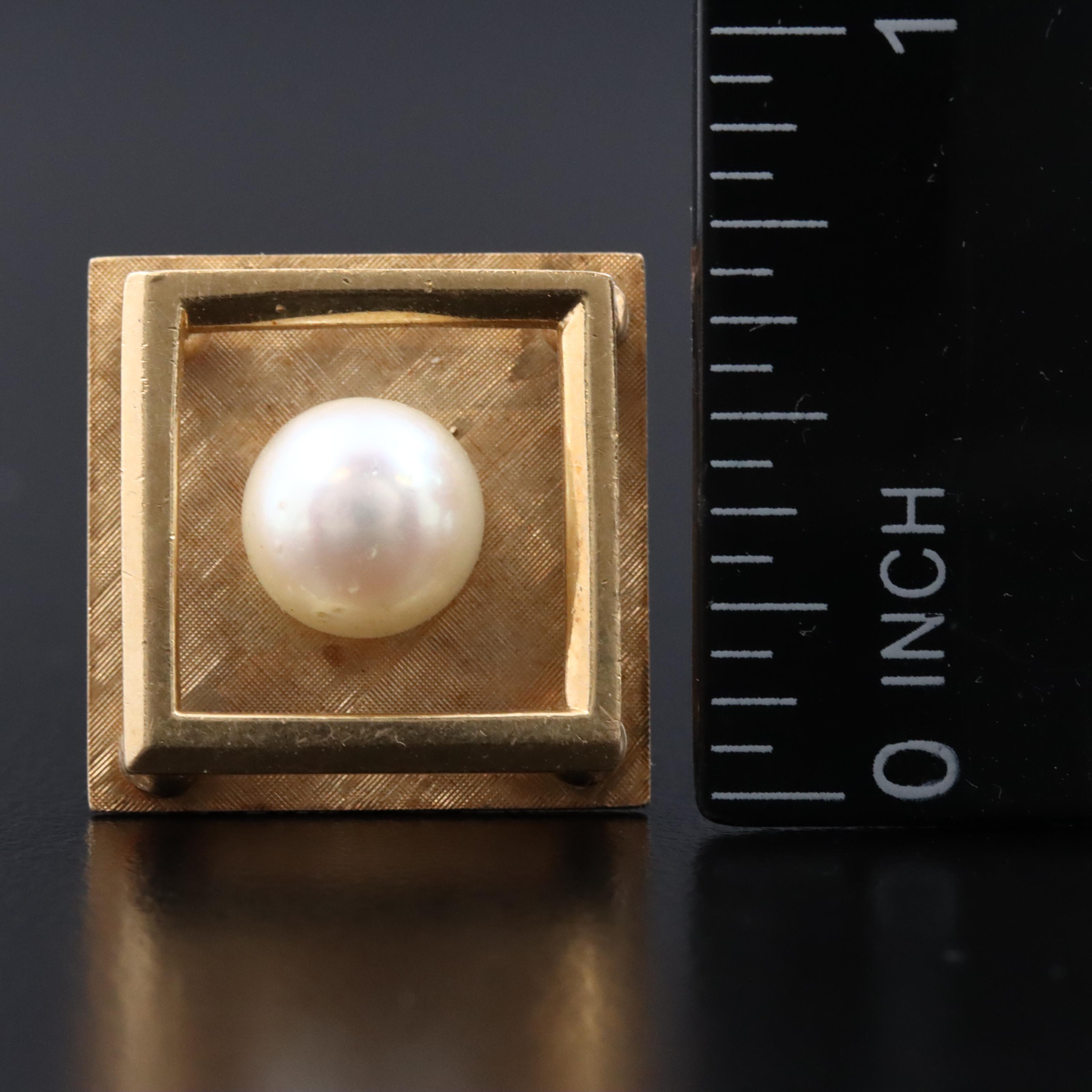 14K Pearl Cufflinks