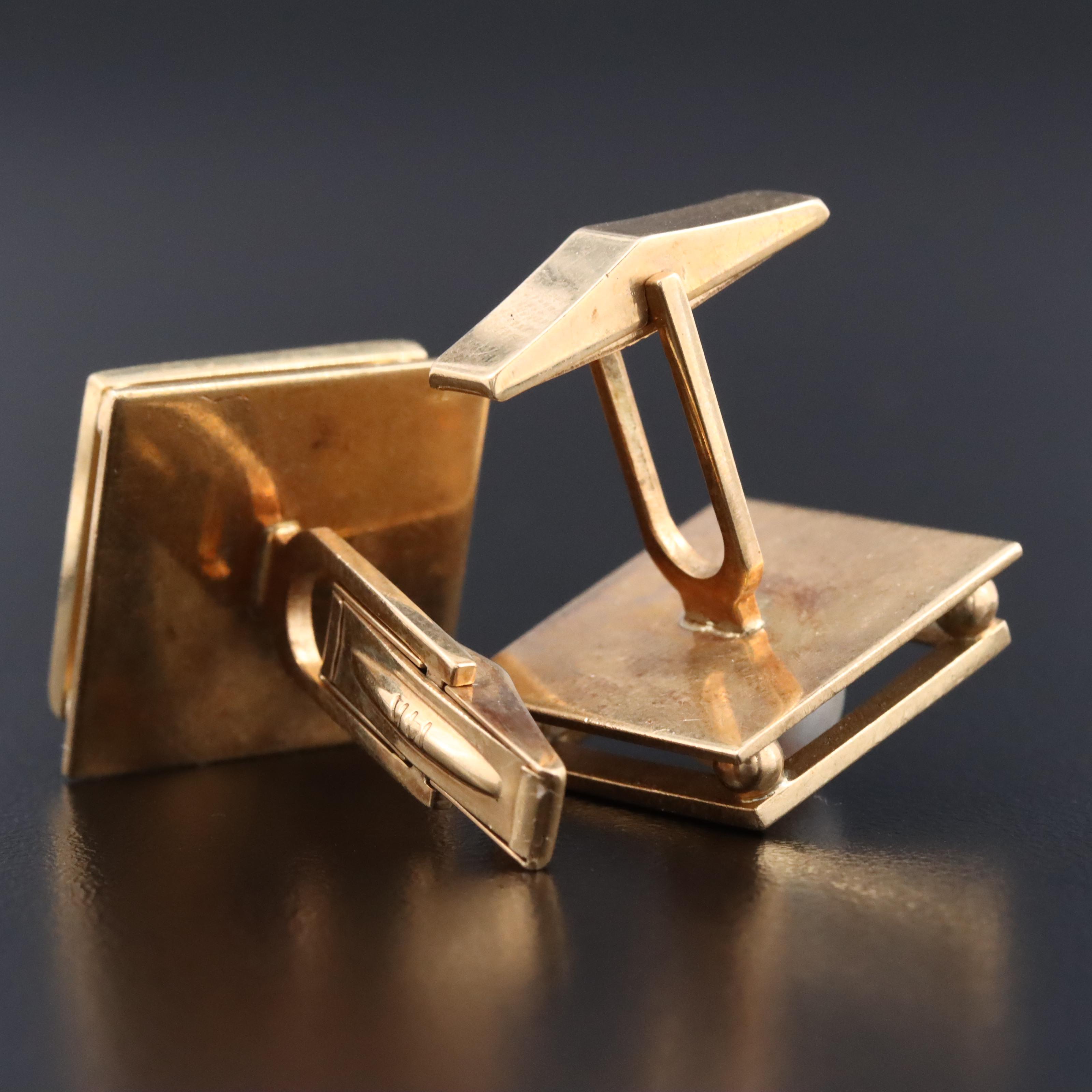 14K Pearl Cufflinks