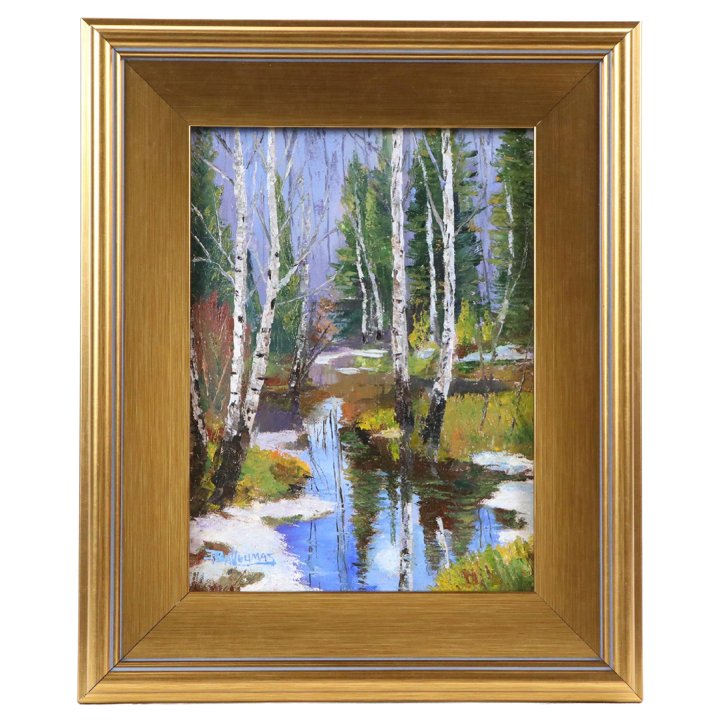 James Baldoumas Oil Painting "River Birch," 2025