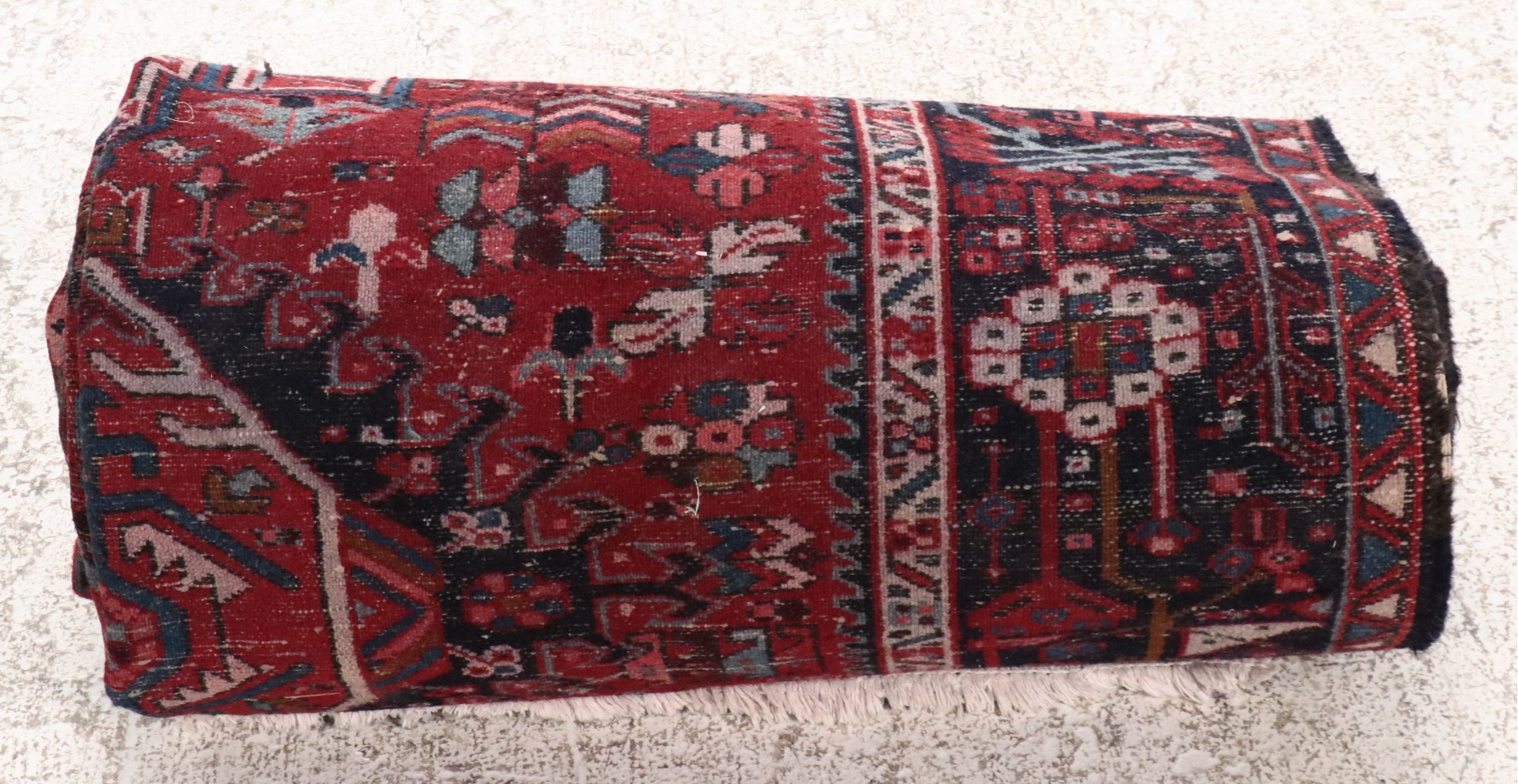 4'9 x 12'10 Hand-Knotted Persian Lamberan Long Rug