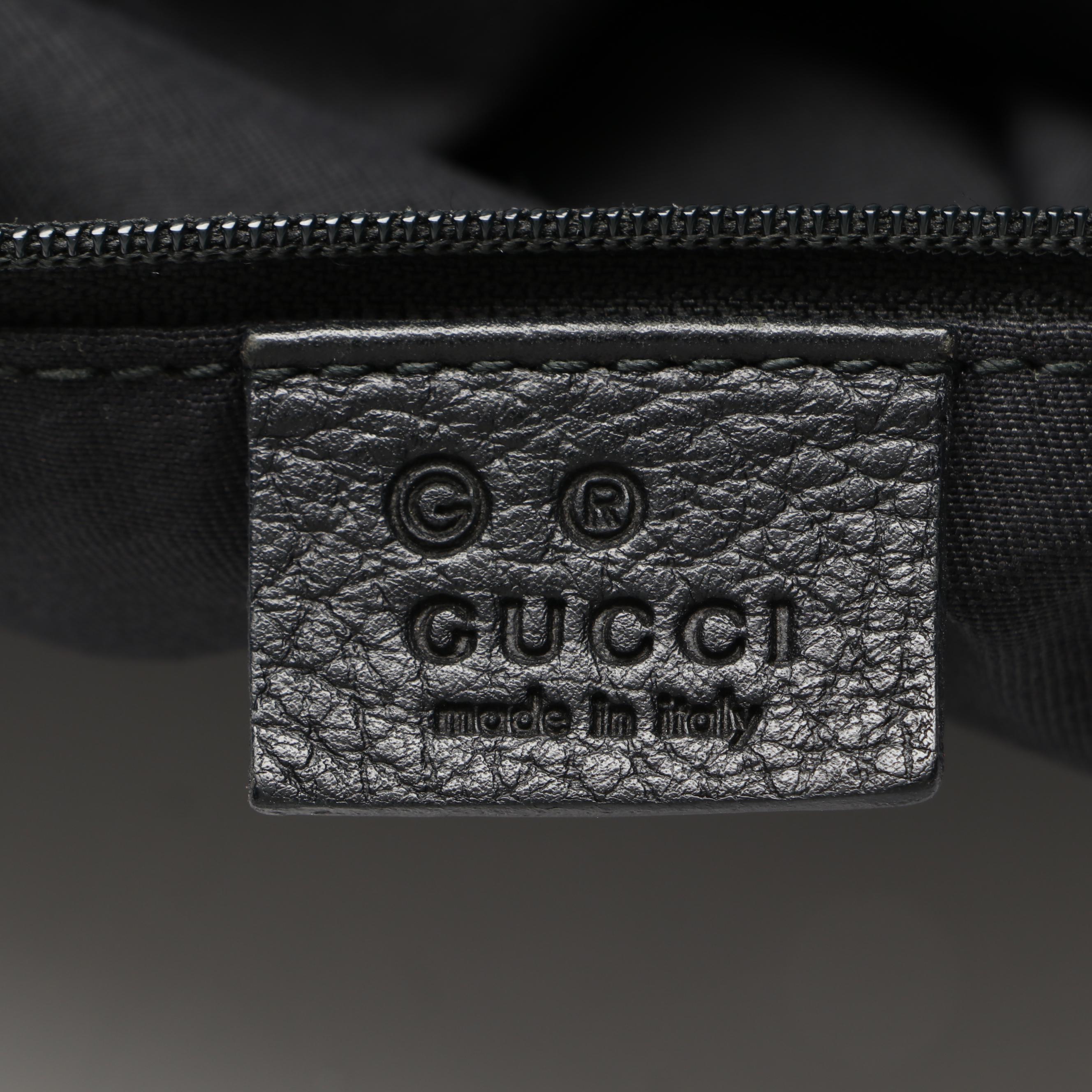 Gucci Abbey Convertible Hobo Bag in GG Canvas with Leather Trim