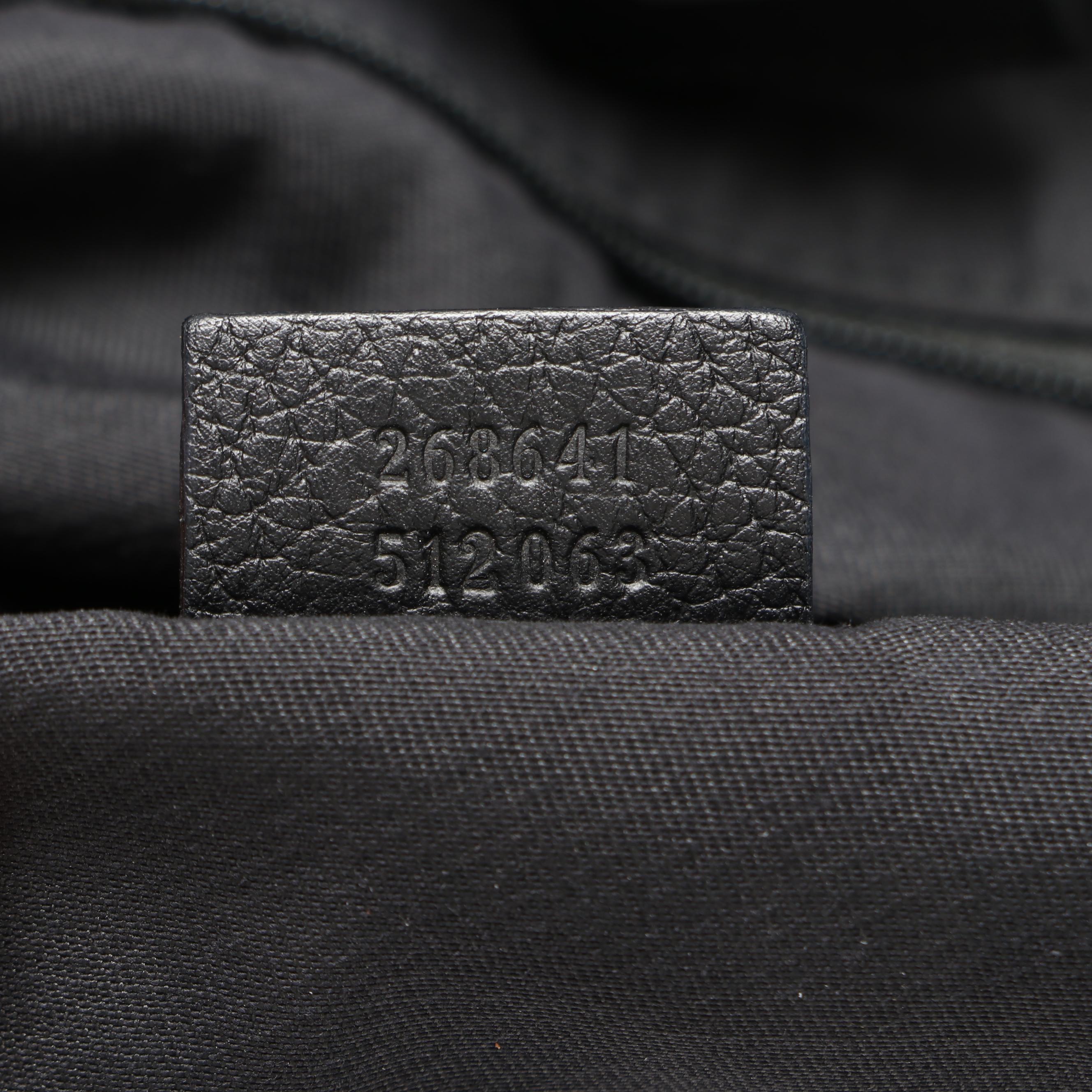 Gucci Abbey Convertible Hobo Bag in GG Canvas with Leather Trim