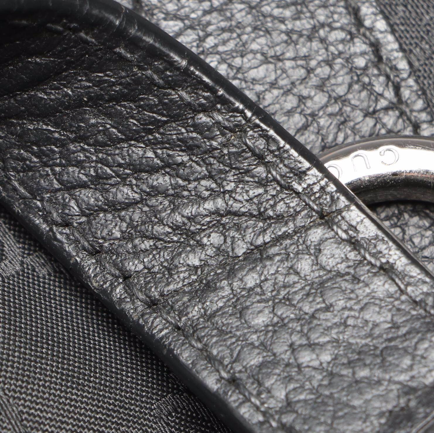 Gucci Abbey Convertible Hobo Bag in GG Canvas with Leather Trim