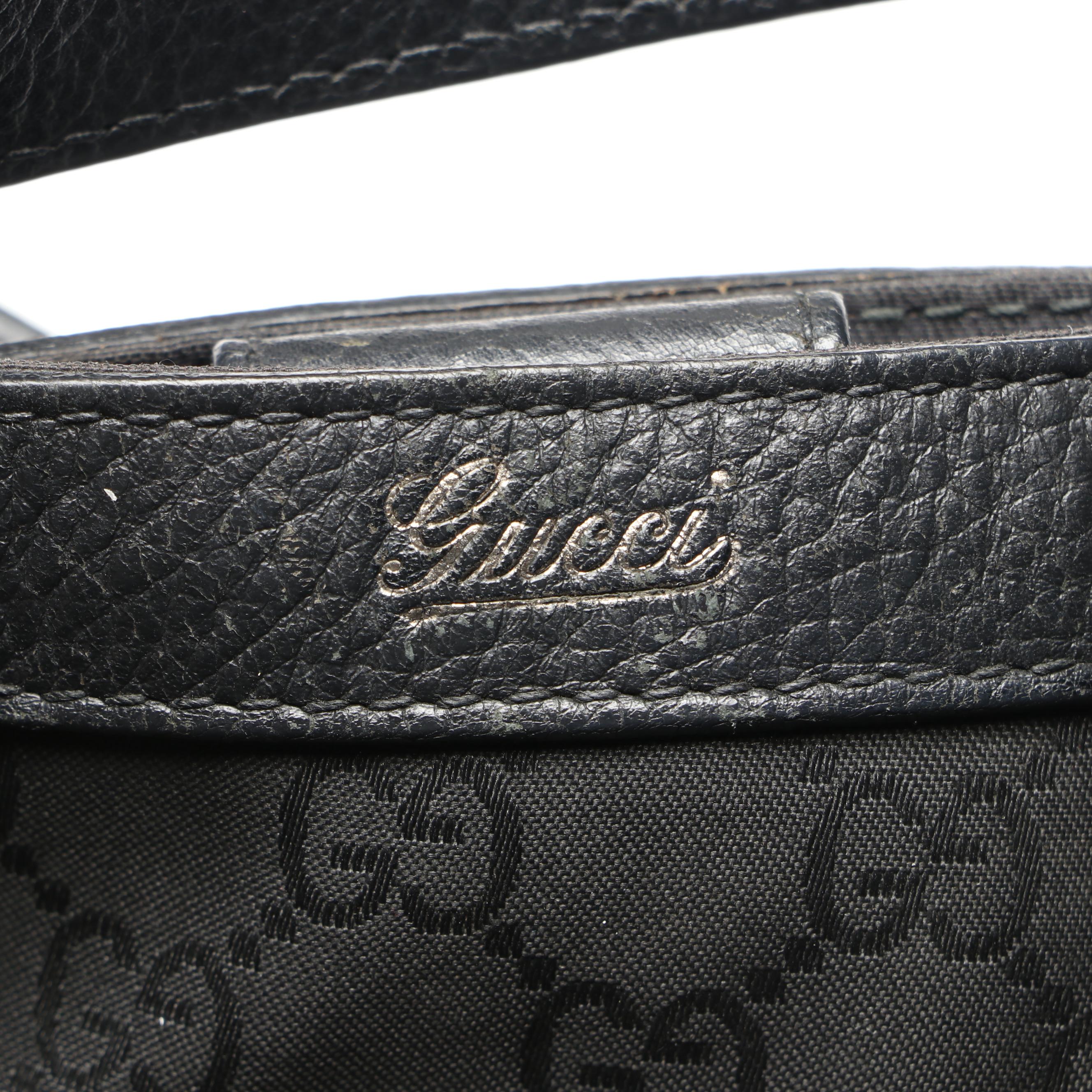 Gucci Abbey Convertible Hobo Bag in GG Canvas with Leather Trim