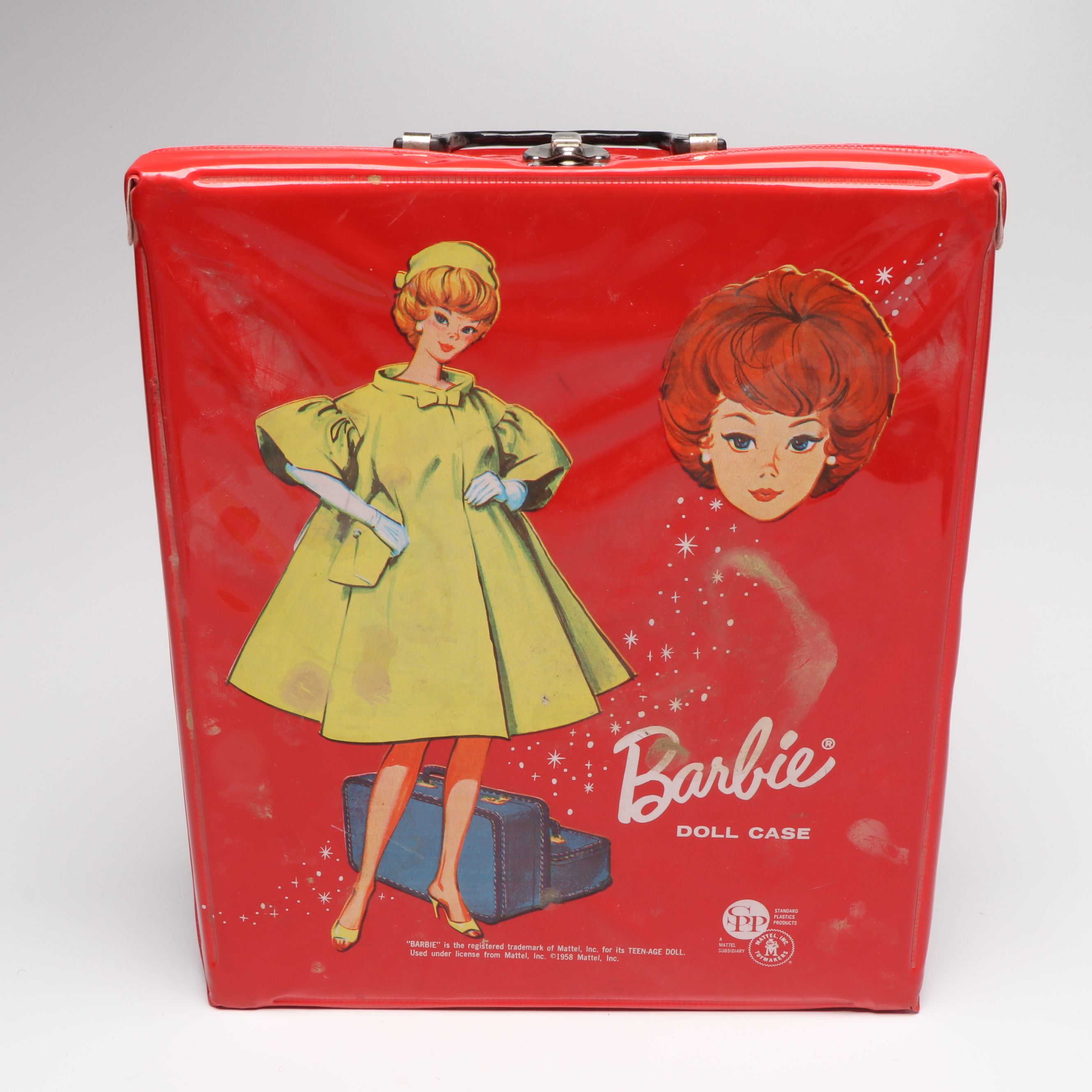 Mattel Barbie Doll with Clothes and Case, Mid-20th Century