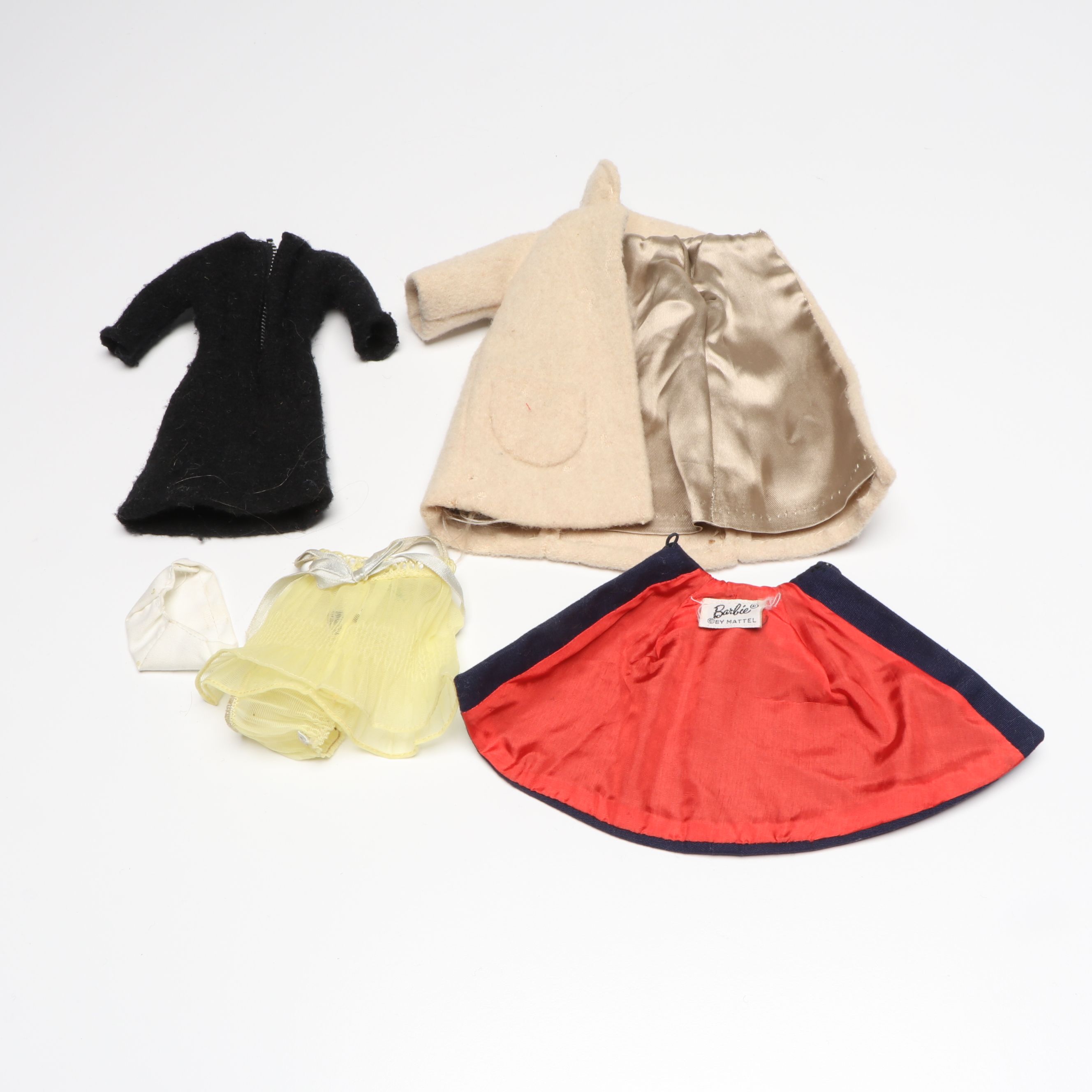 Mattel Barbie Doll with Clothes and Case, Mid-20th Century