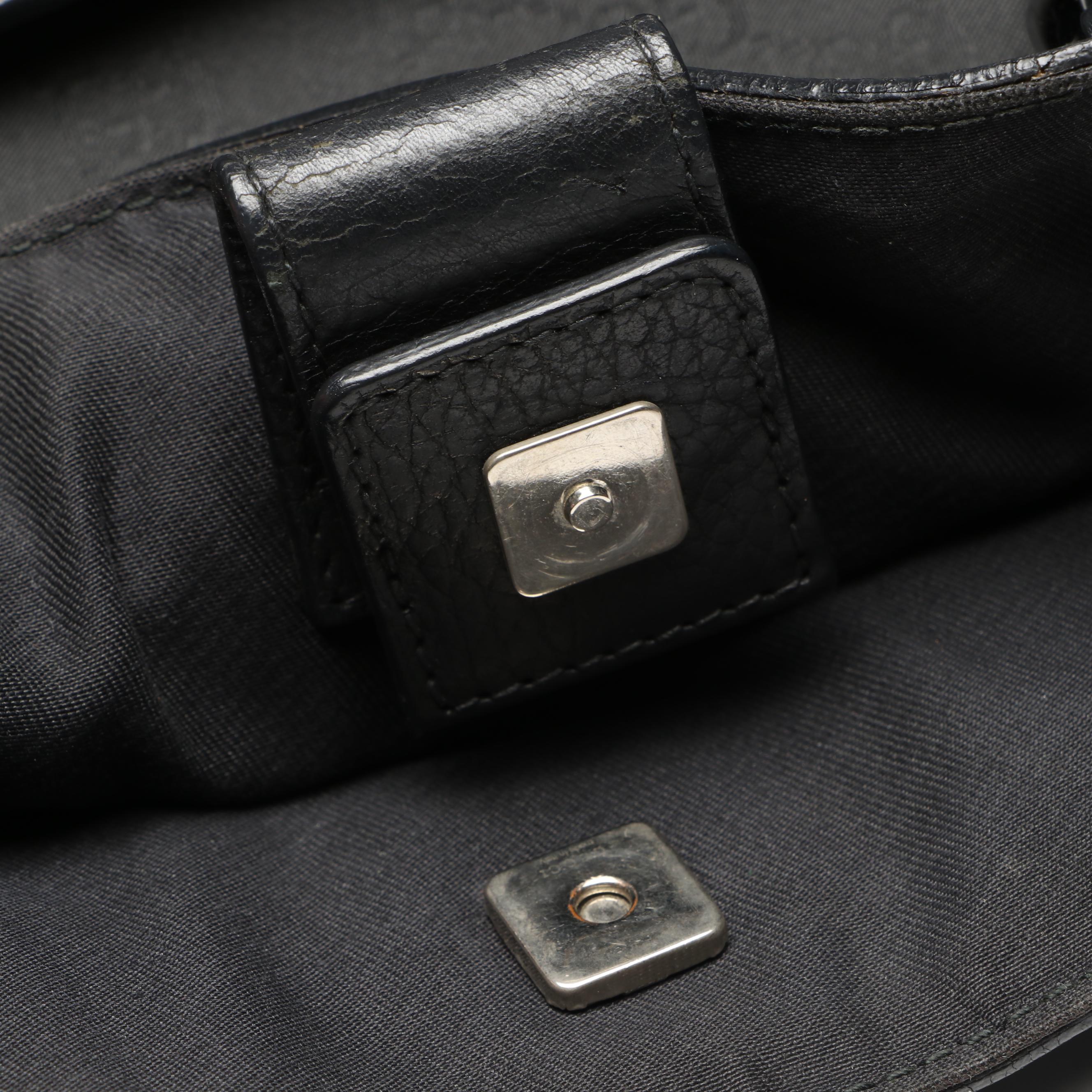 Gucci Abbey Convertible Hobo Bag in GG Canvas with Leather Trim