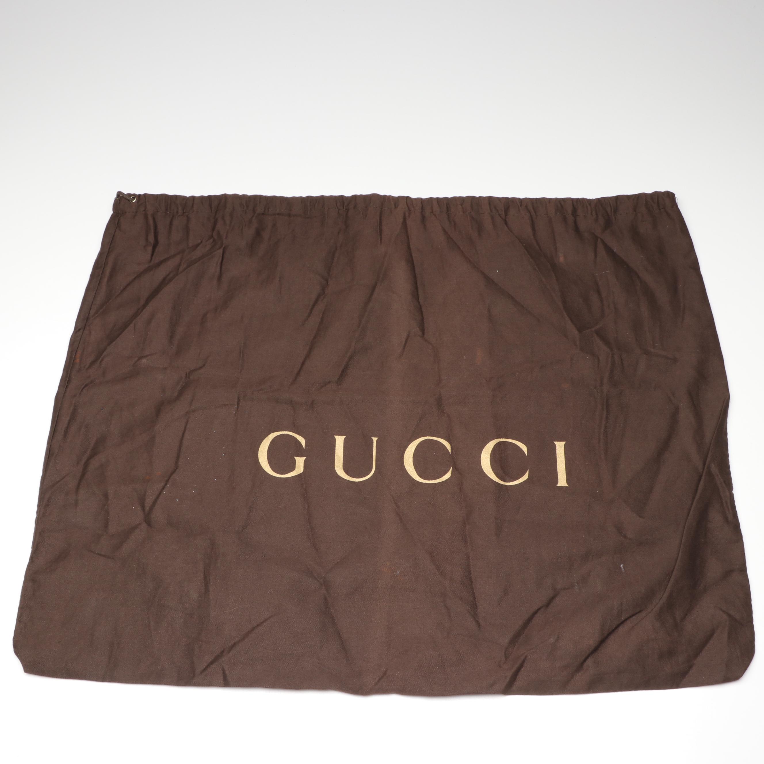 Gucci Abbey Convertible Hobo Bag in GG Canvas with Leather Trim