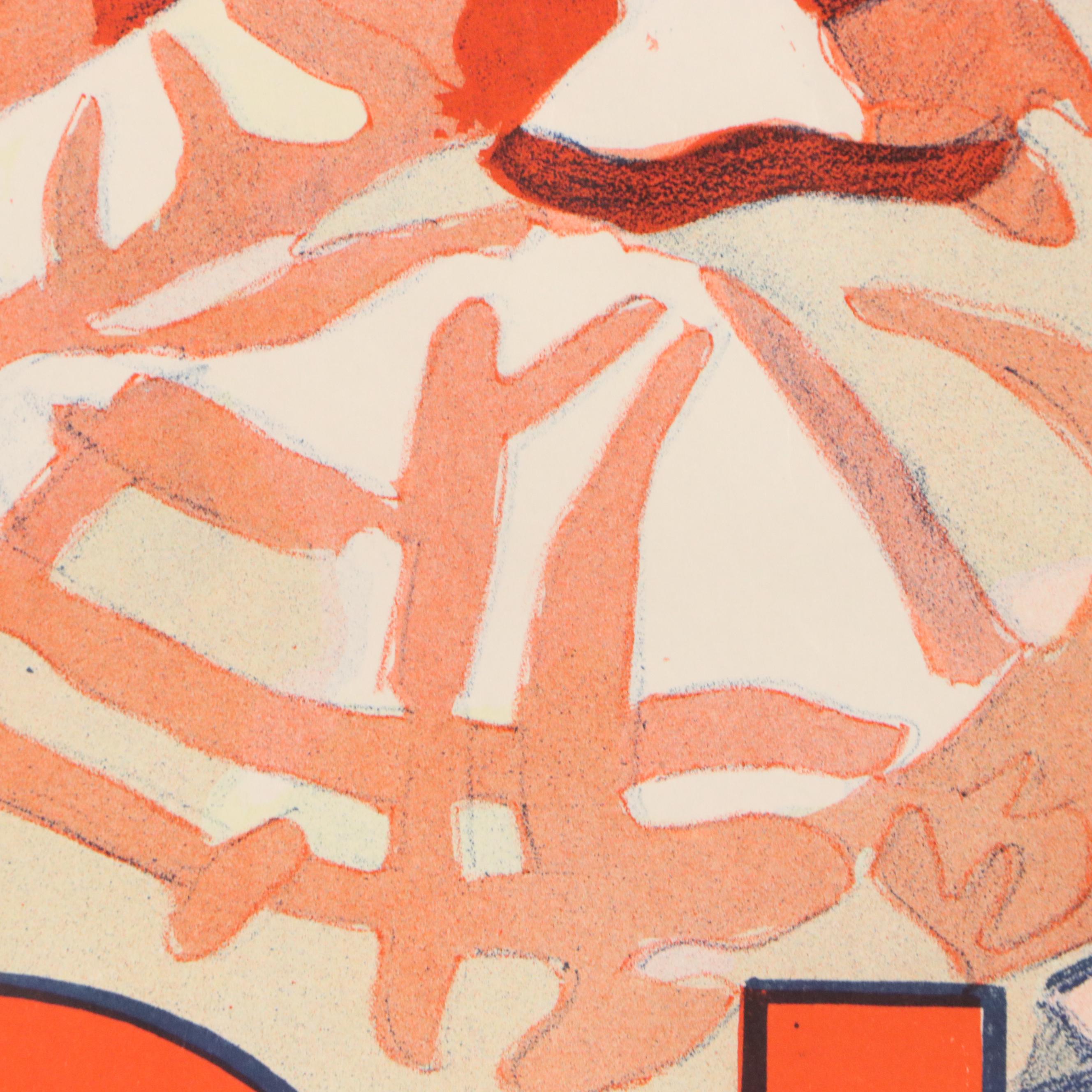 Partial Color Lithograph "Dick Whittington," 20th Century