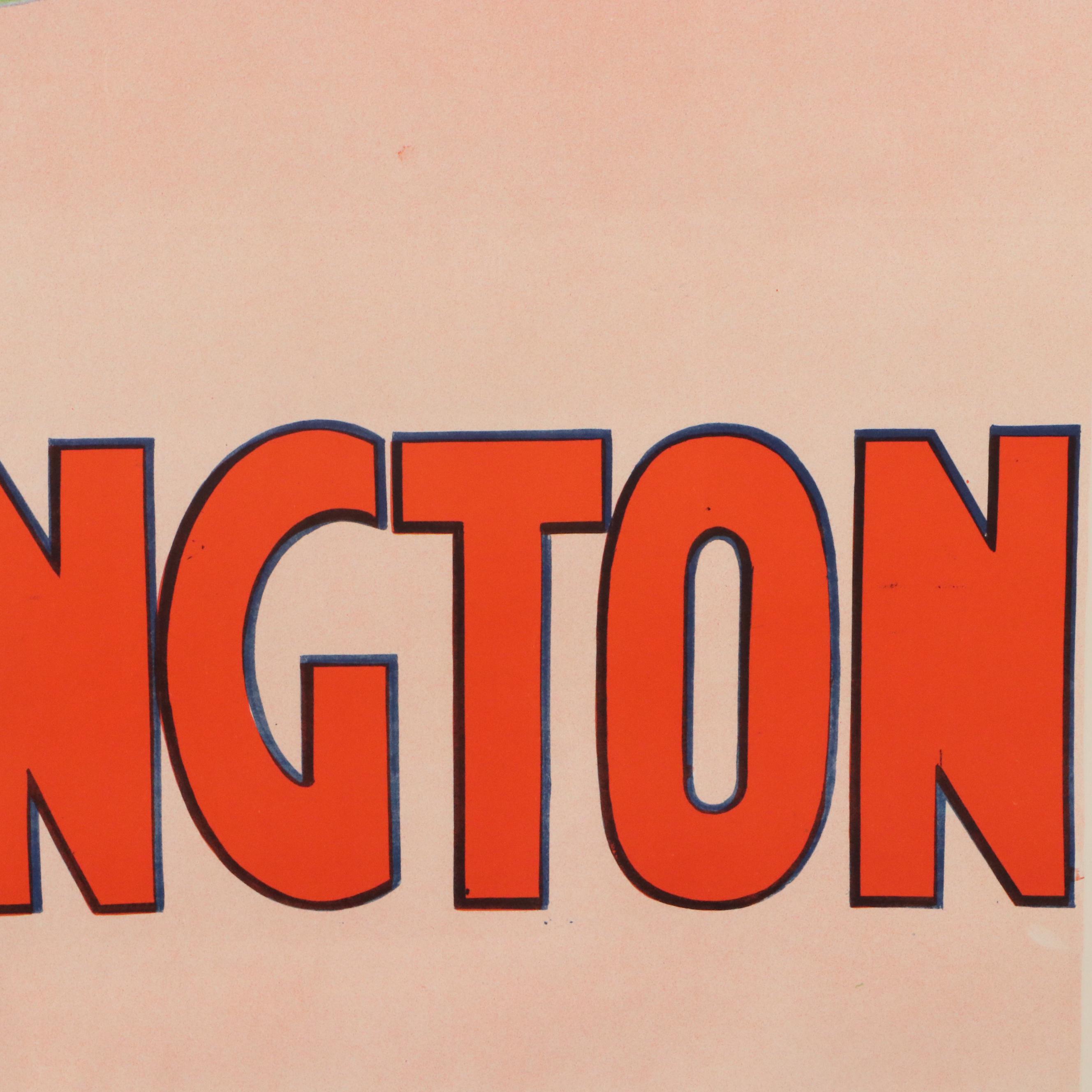 Partial Color Lithograph "Dick Whittington," 20th Century