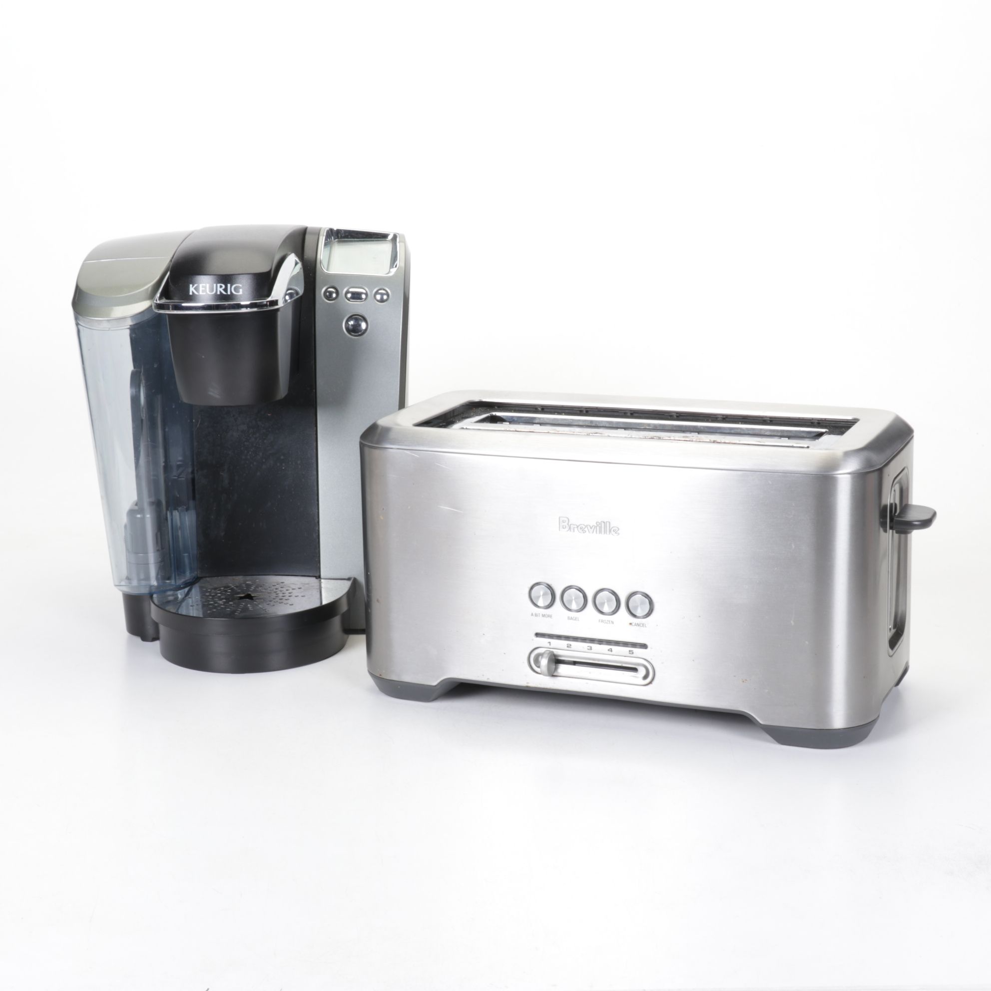 Kuerig Platinum Coffee Brewer & Breville Four Slice Toaster