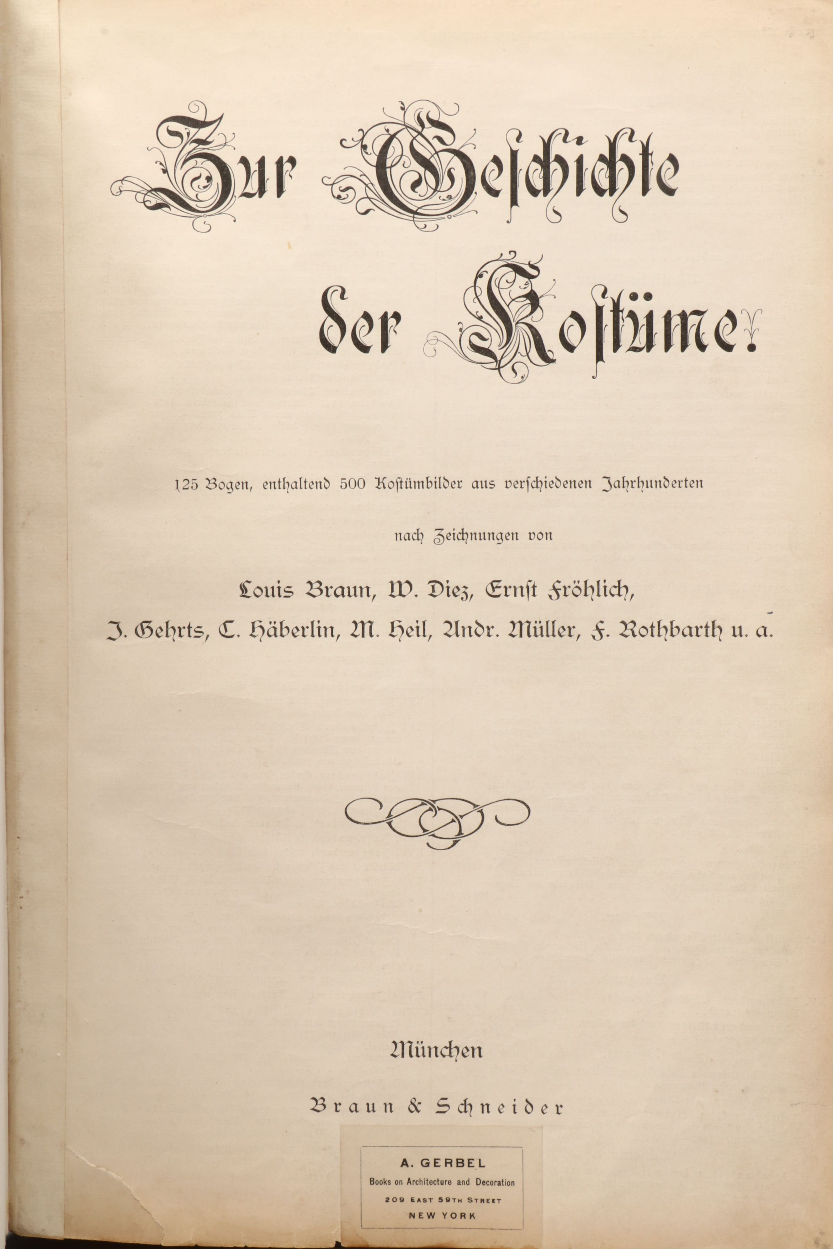 "Zur Geschichte der Kostüme" by Louis Braun et al., Late 19th Century