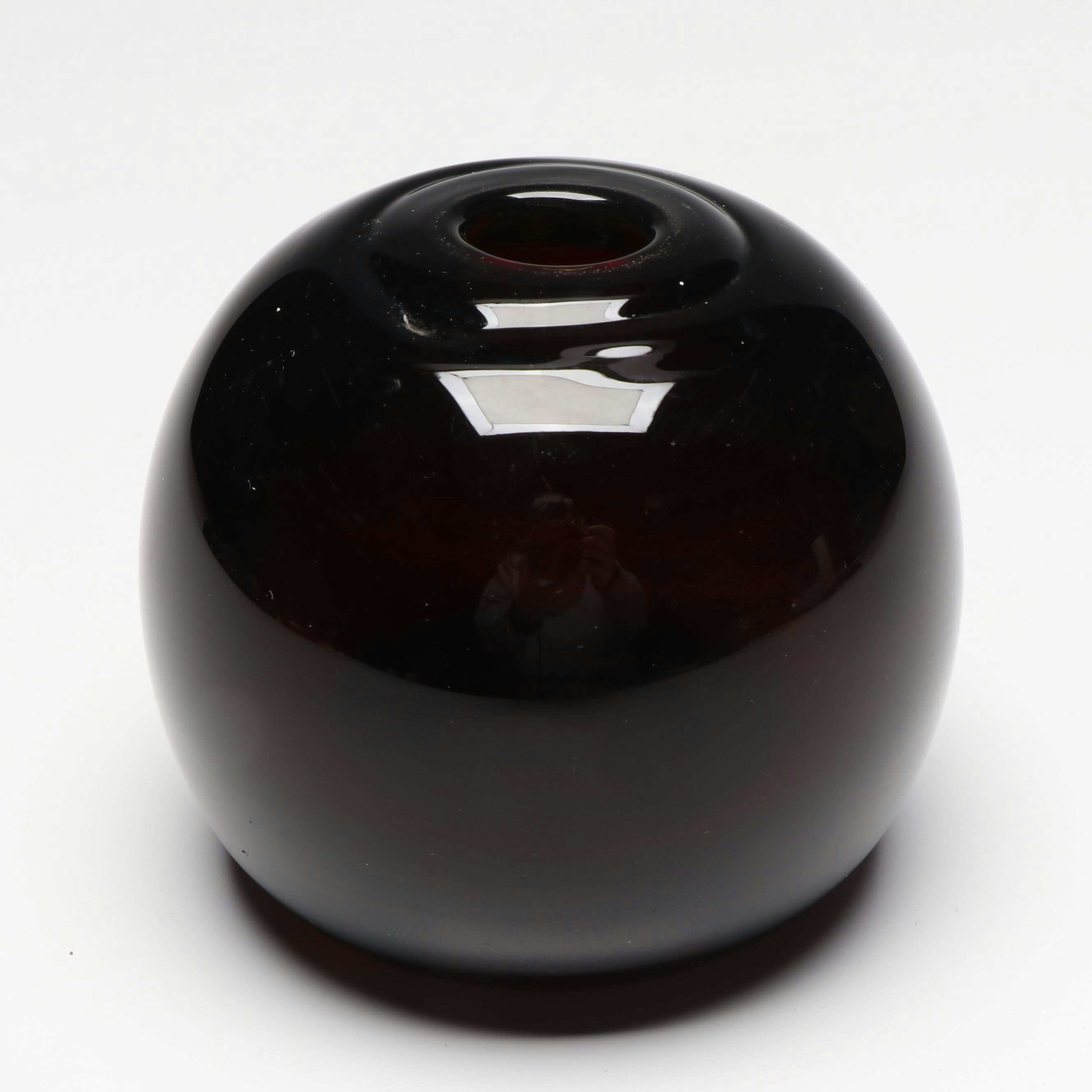 Dominick Labino Handblown Art Glass Spherical Vase