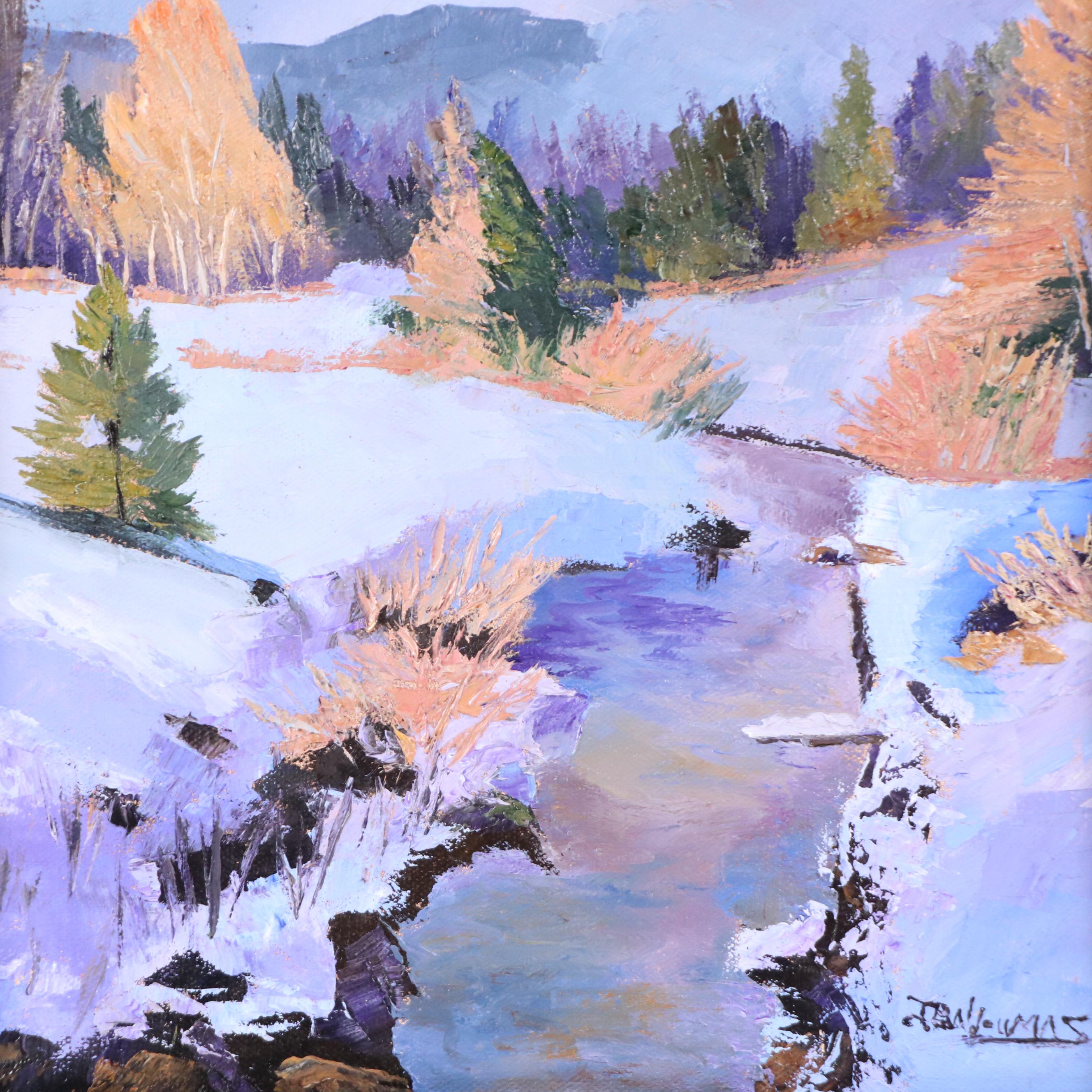 James Baldoumas Oil Painting "Winter Wonderland," 2025