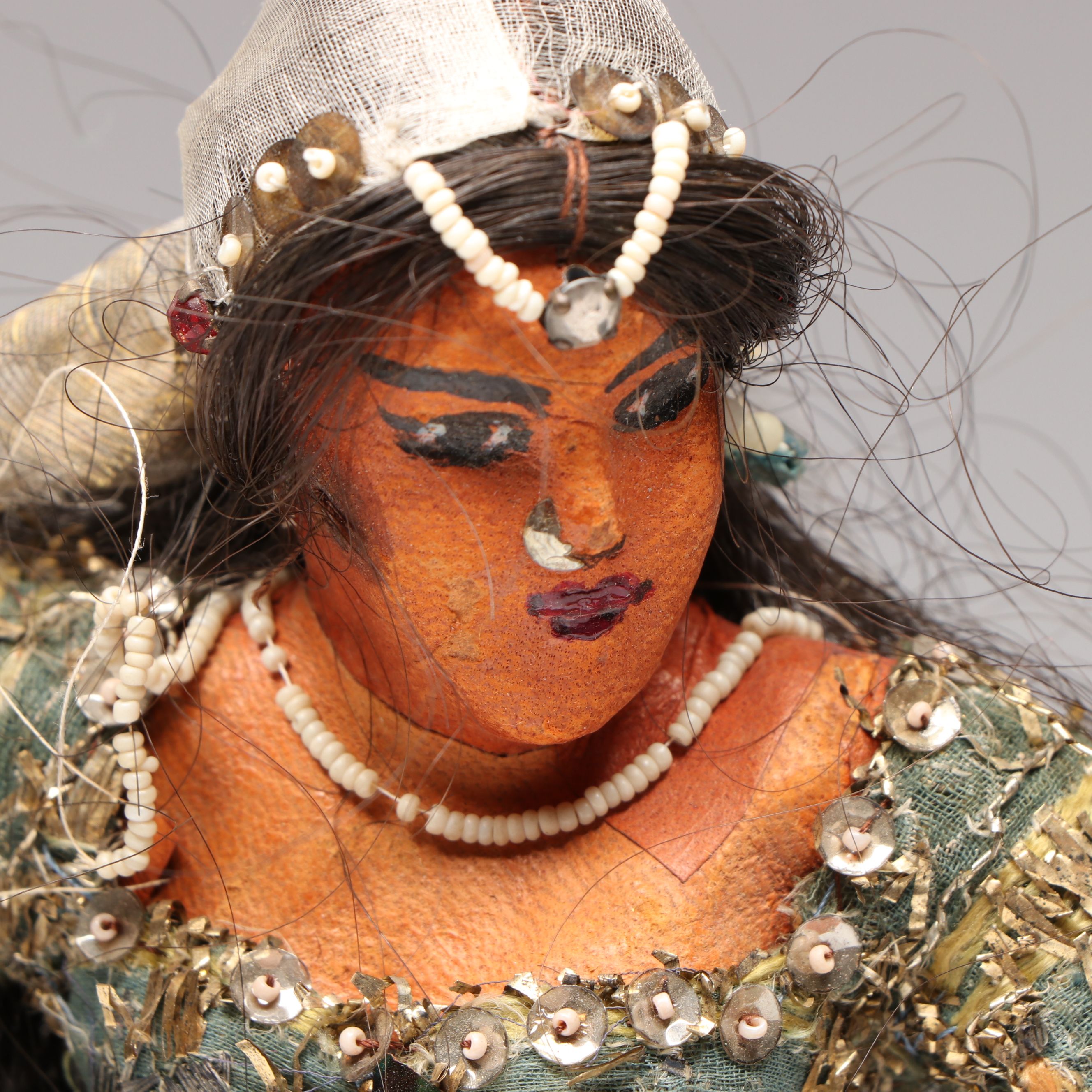 Handmade Indian Belly Dancer Fabric Doll