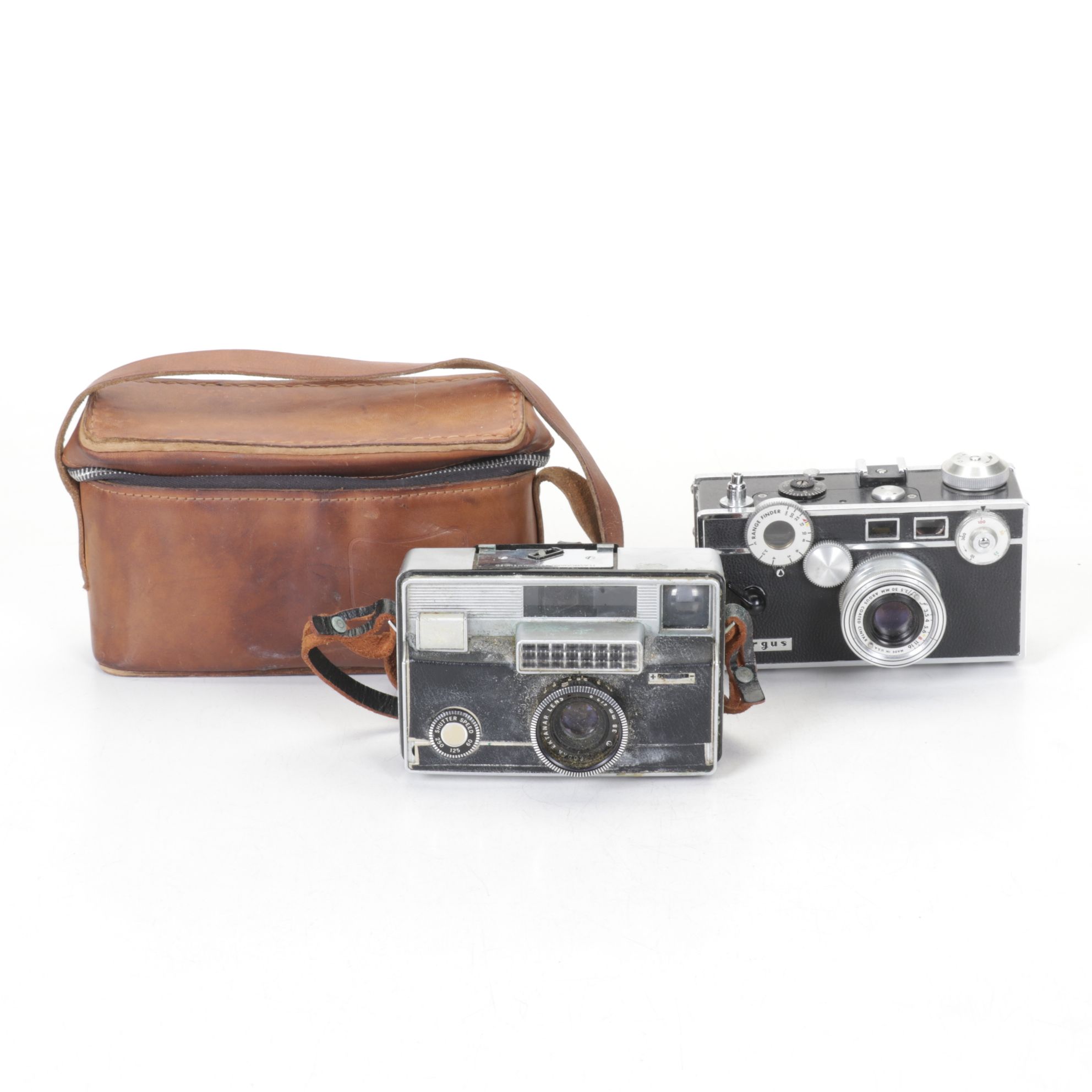 Kodak Instamatic 700 and Argus C3 Film Cameras