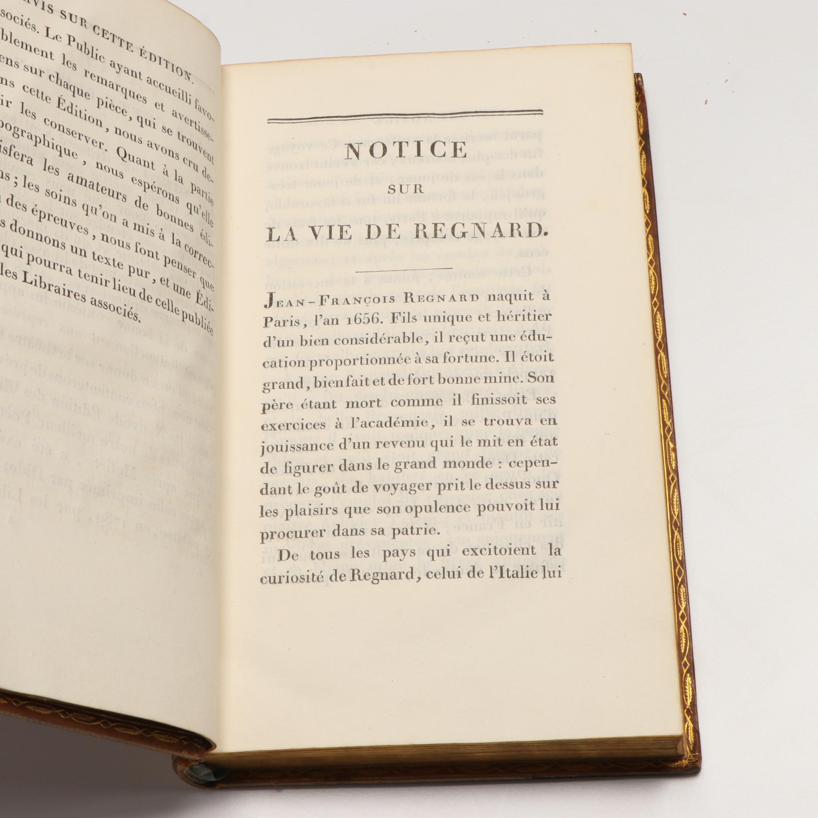 "Oeuvres Complètes de Regnard" with "Théâtre de Molière" Volumes 1-6