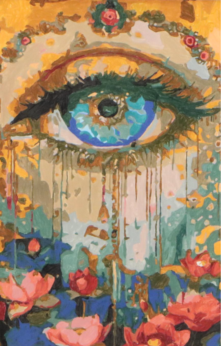 Brittony Martin Acrylic Painting "All Seeing Eye," 2025