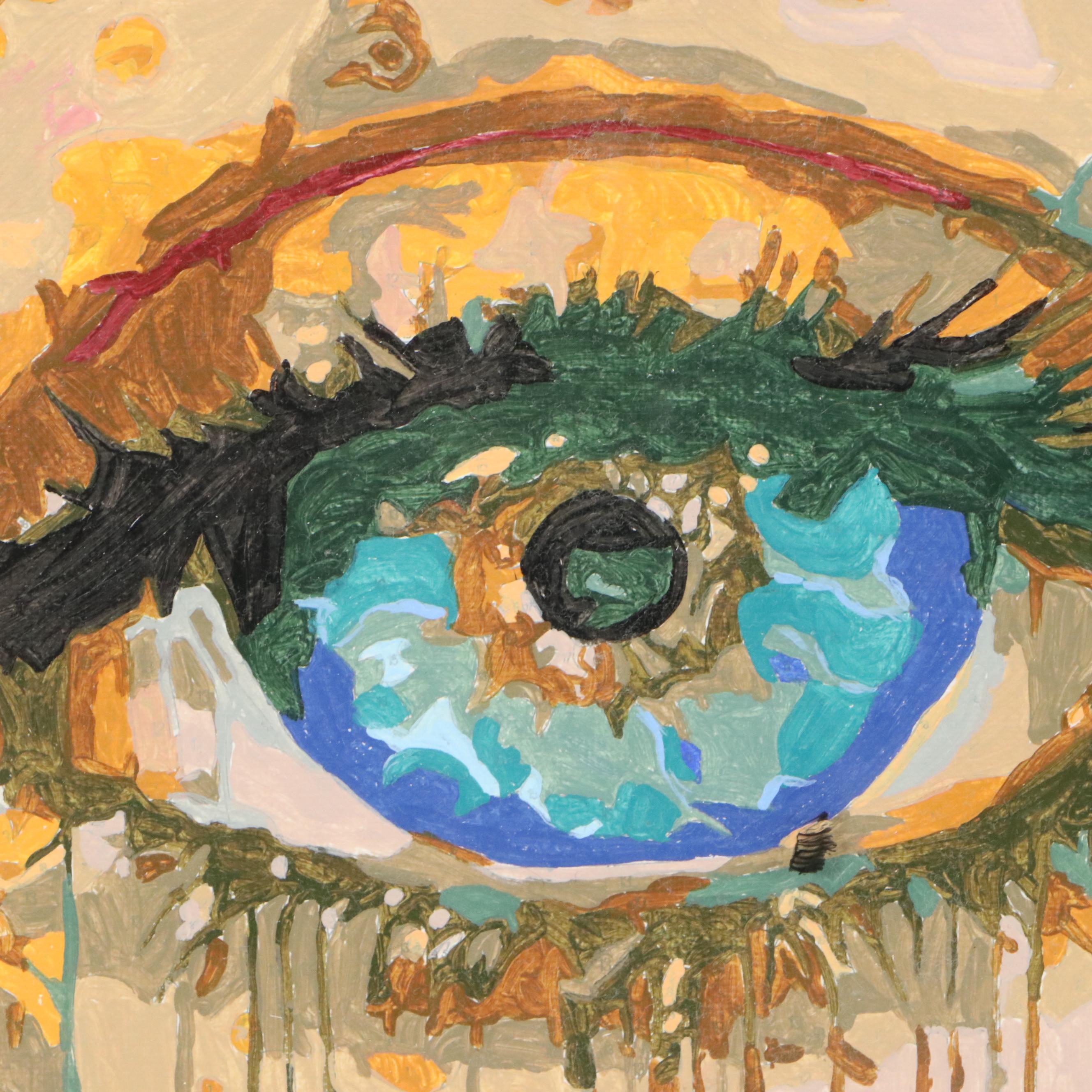 Brittony Martin Acrylic Painting "All Seeing Eye," 2025