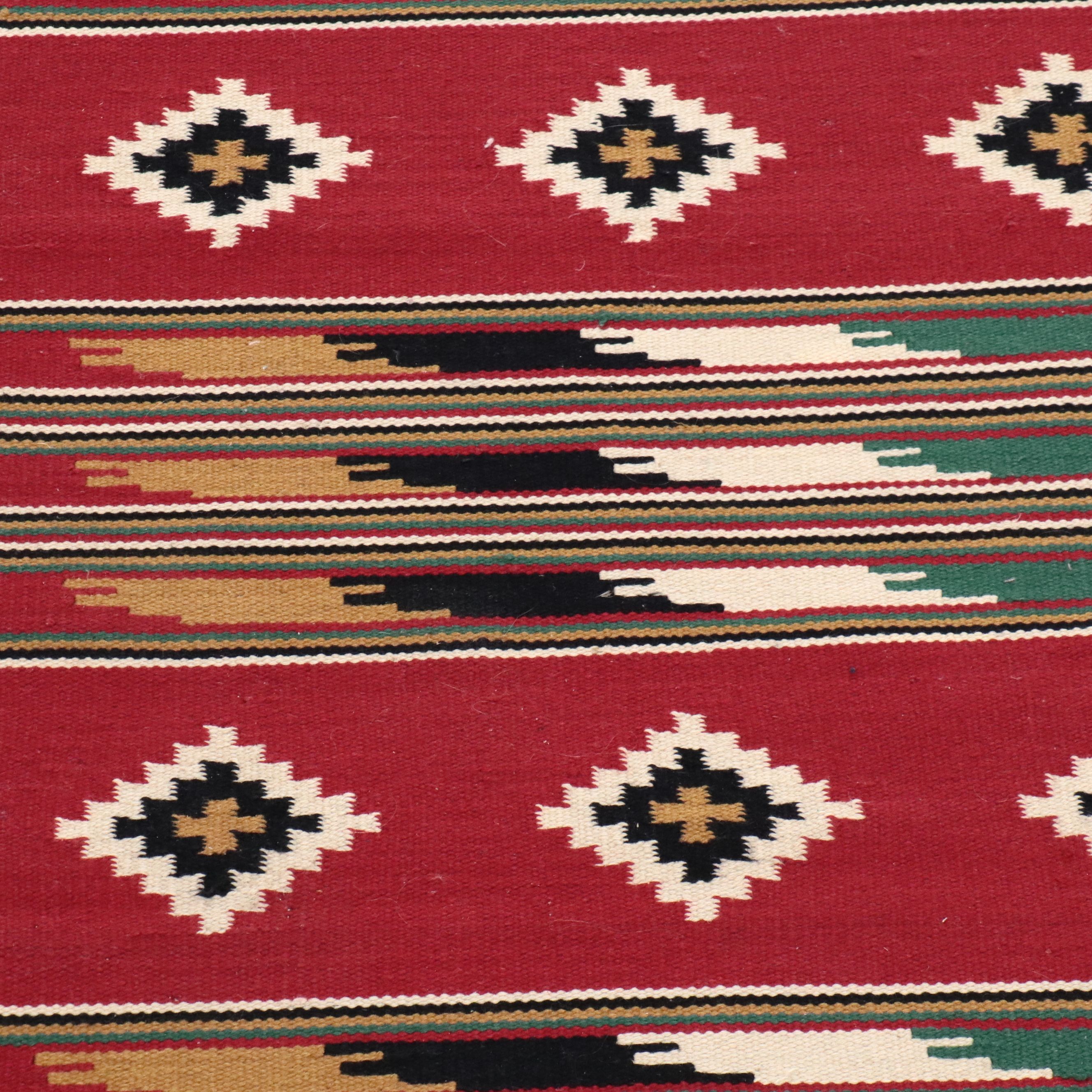 2'6 x 5'9 Handwoven Southwestern Style Area Rug