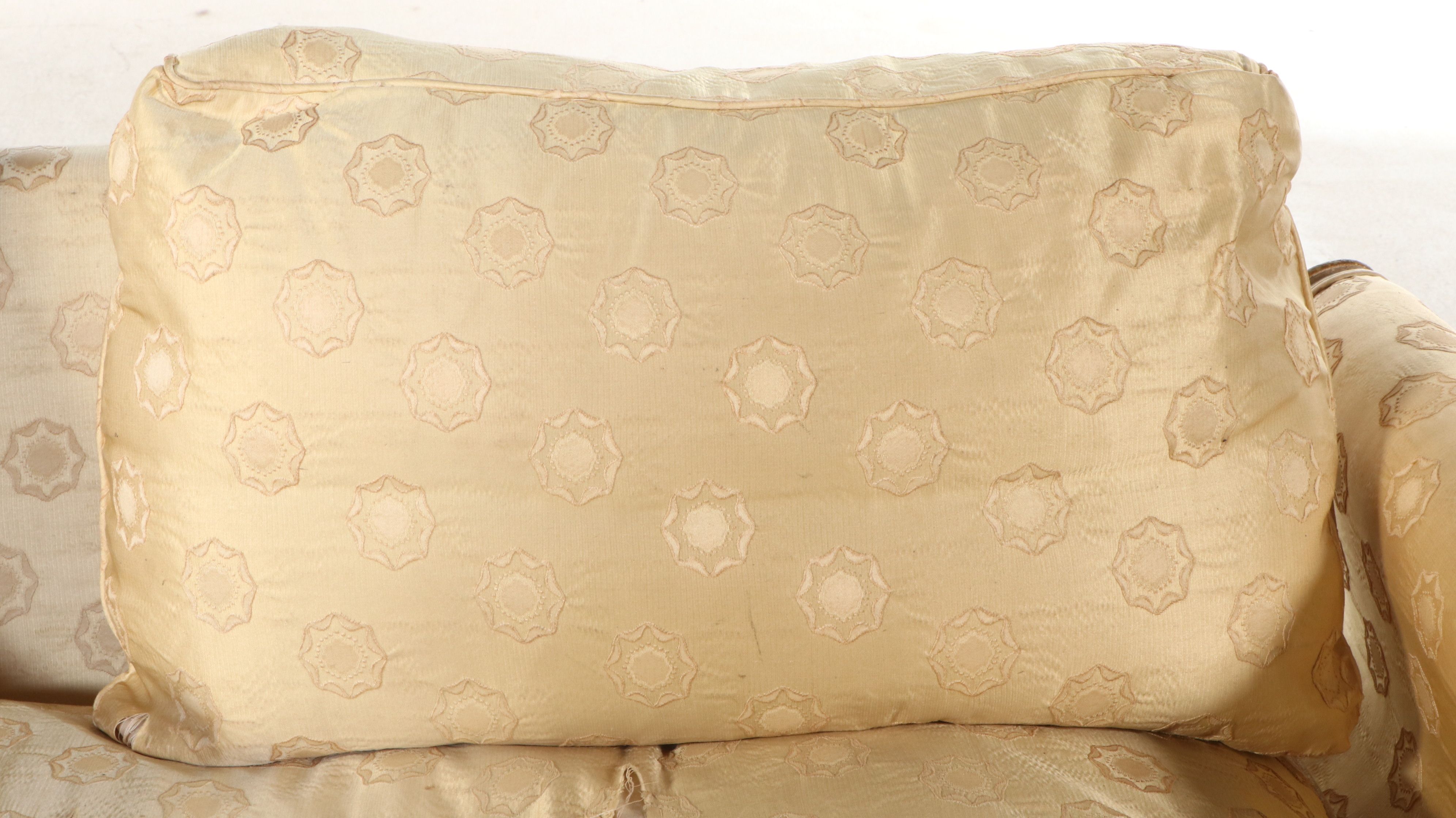 North Italian (Piedmontese) Carved Giltwood and Polychrome Grand Canape