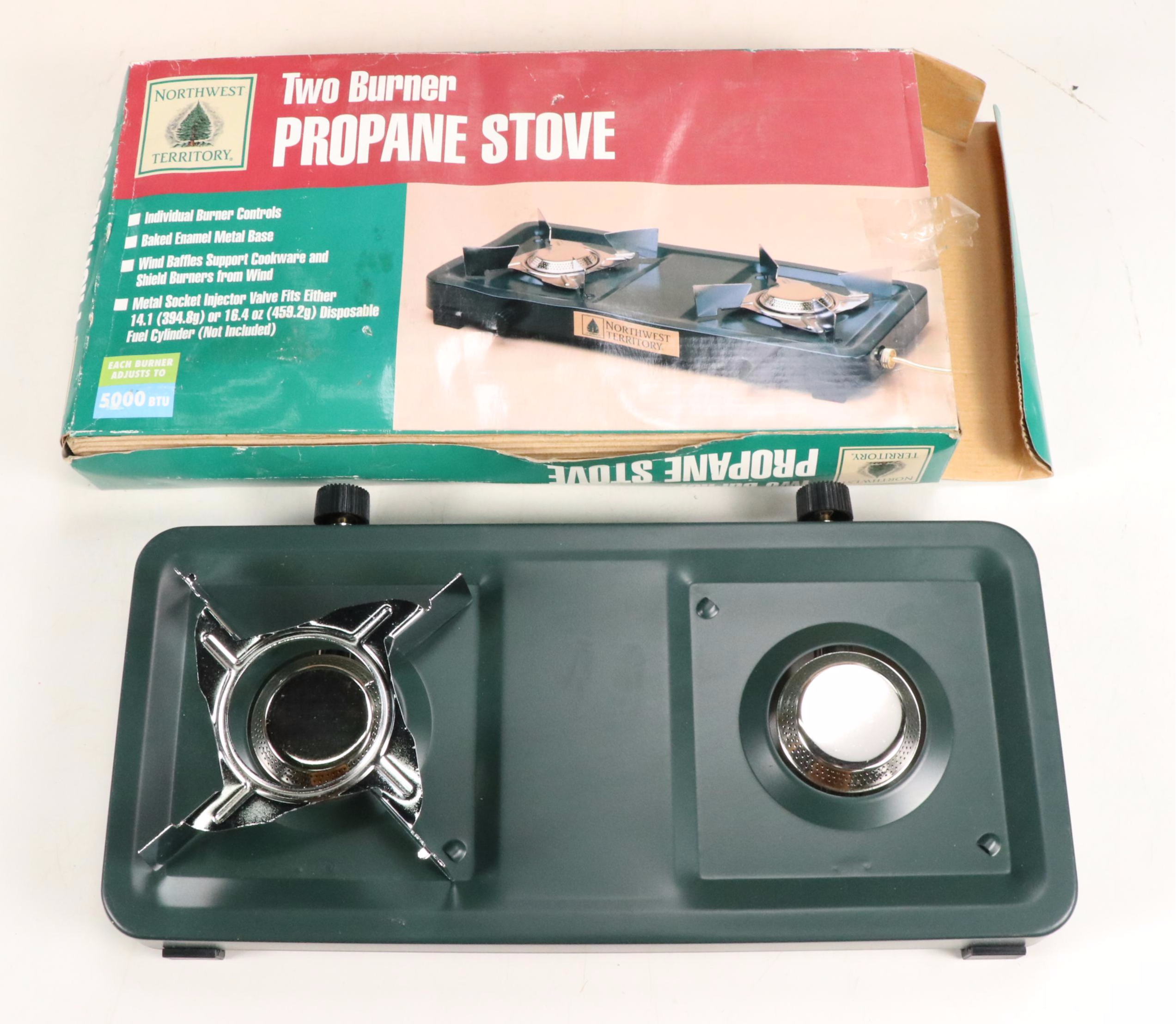 Northwest Territory Two-Burner Camp Stove with Hand Tools
