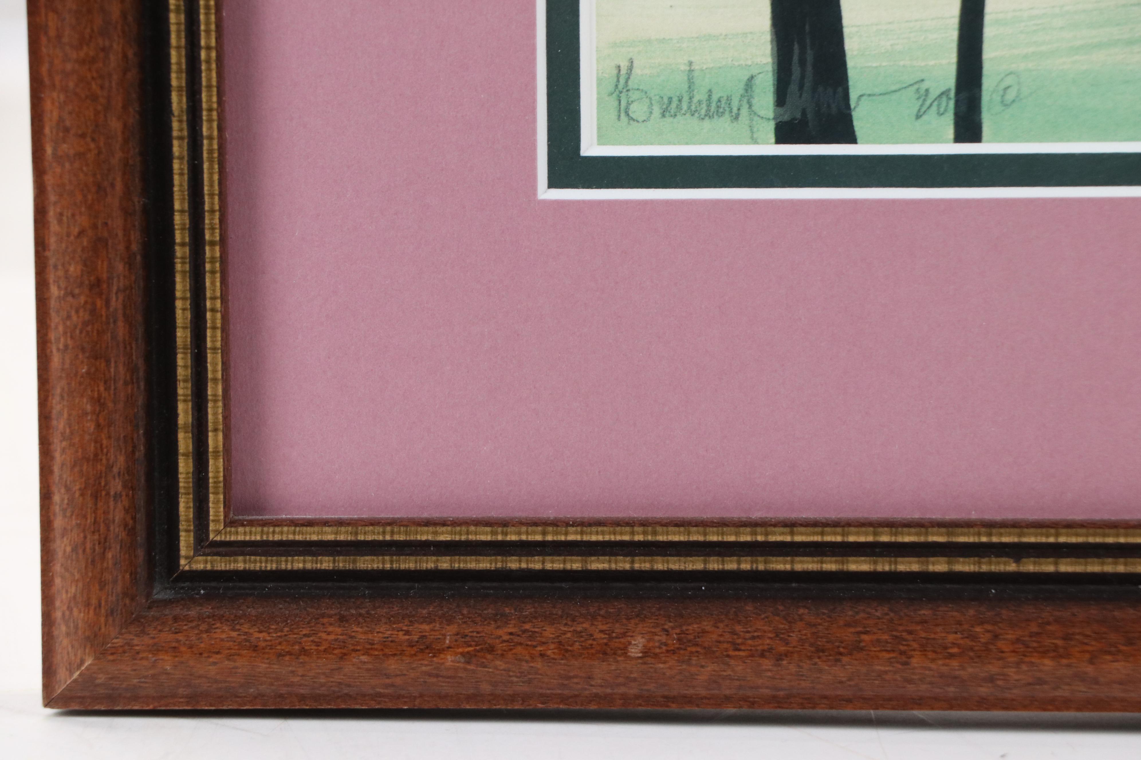 P. Buckley Moss Offset Lithograph "Spring in the Park," 2001