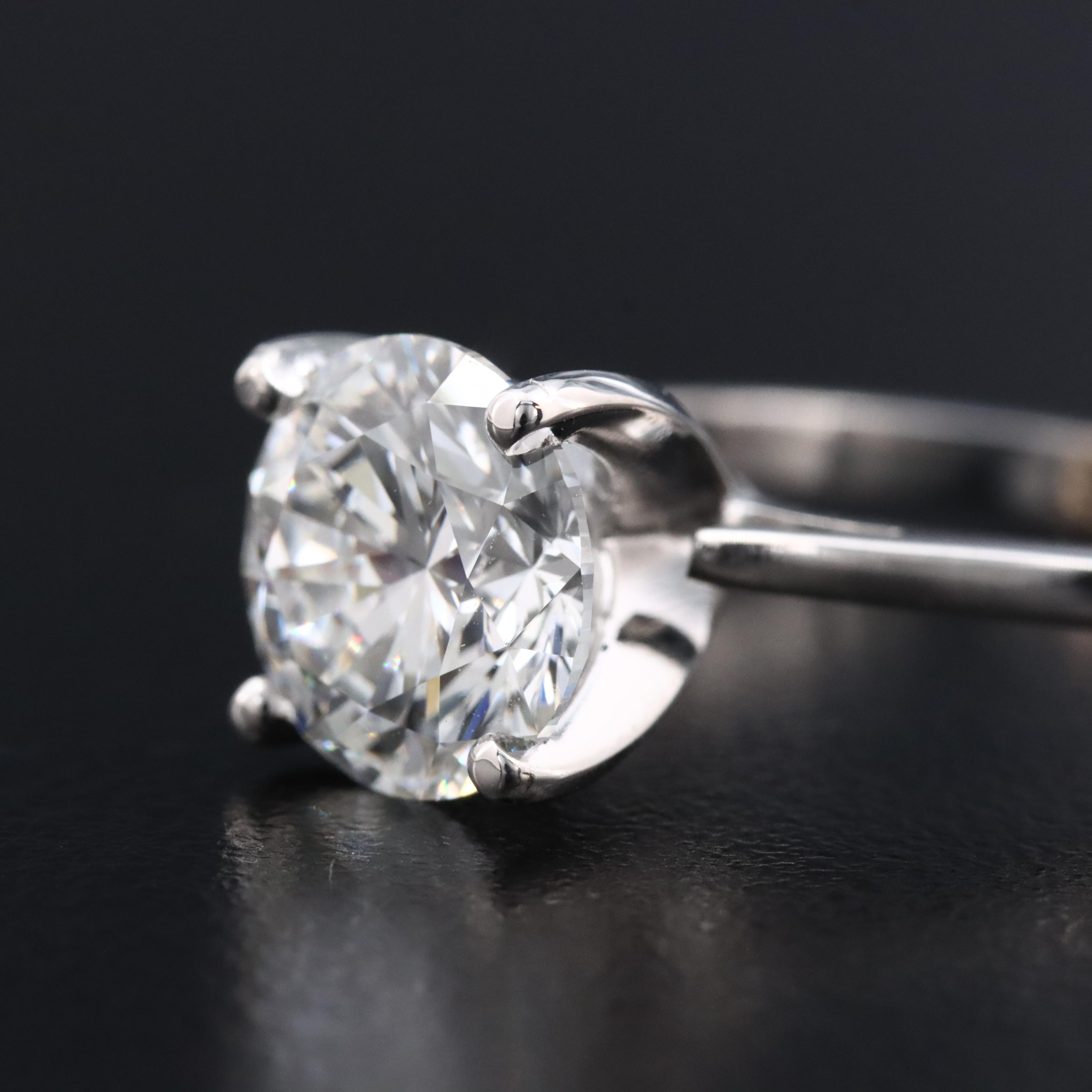 14K 2.89 CT Lab Grown Diamond Solitaire Ring with IGI Report