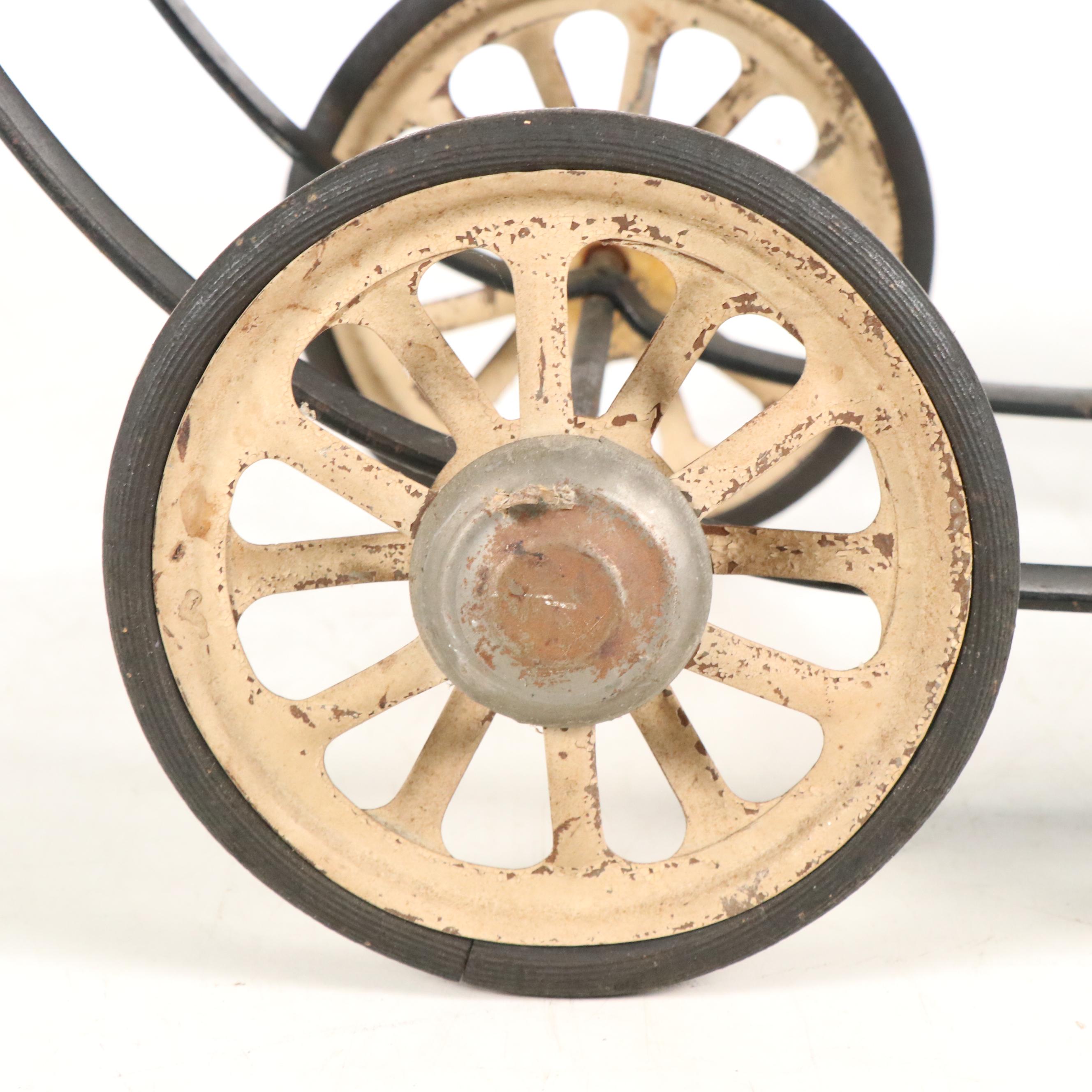 Victorian Style Wooden Doll Stroller