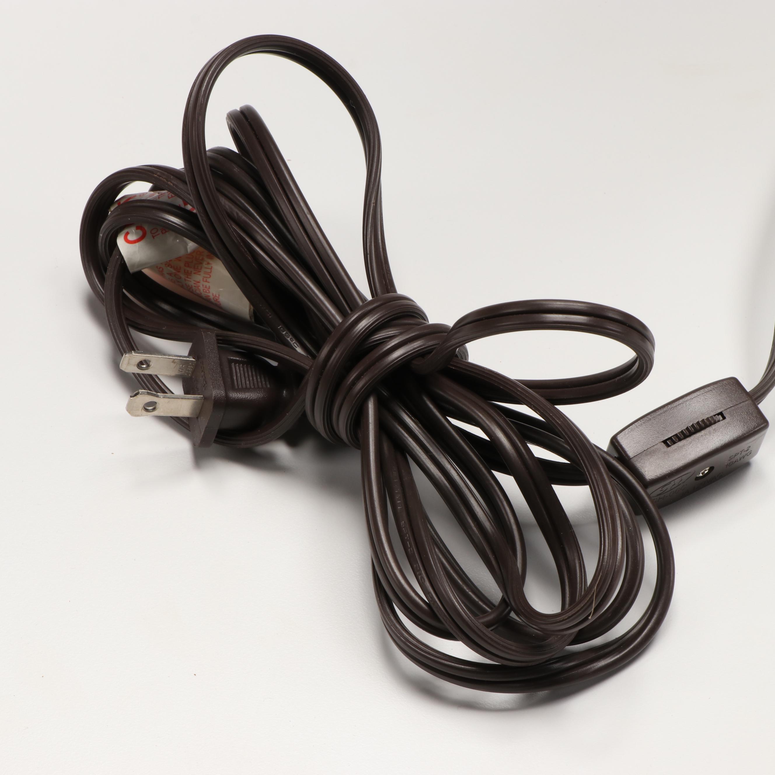 Bronzed Pewter Finish Piano Lamp, 21st Century