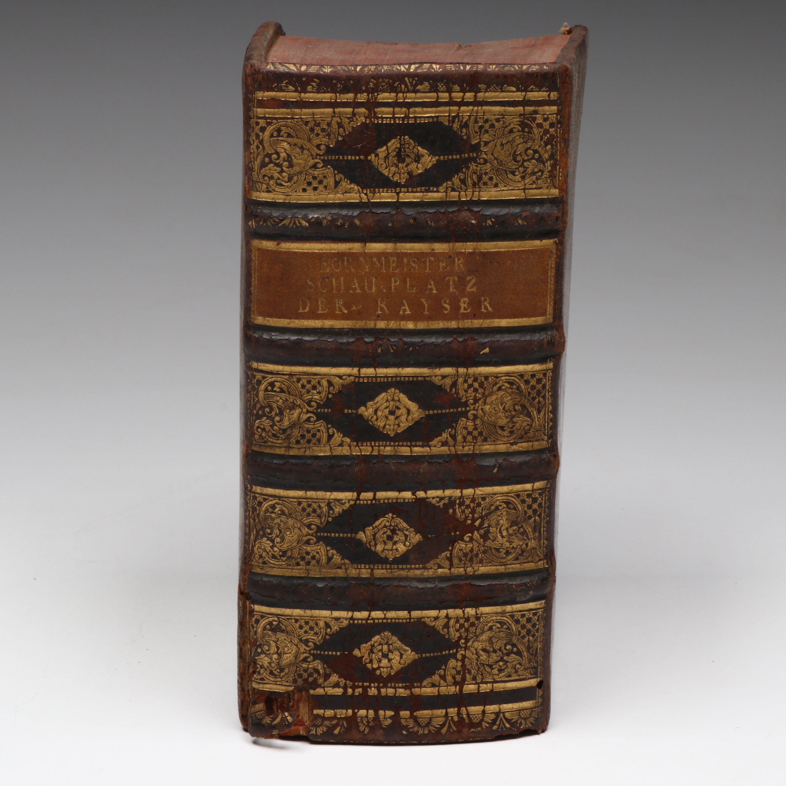 Leather Bound "Neu-eröffneter Schau-Platz" by Simon Bornmeister, 1678