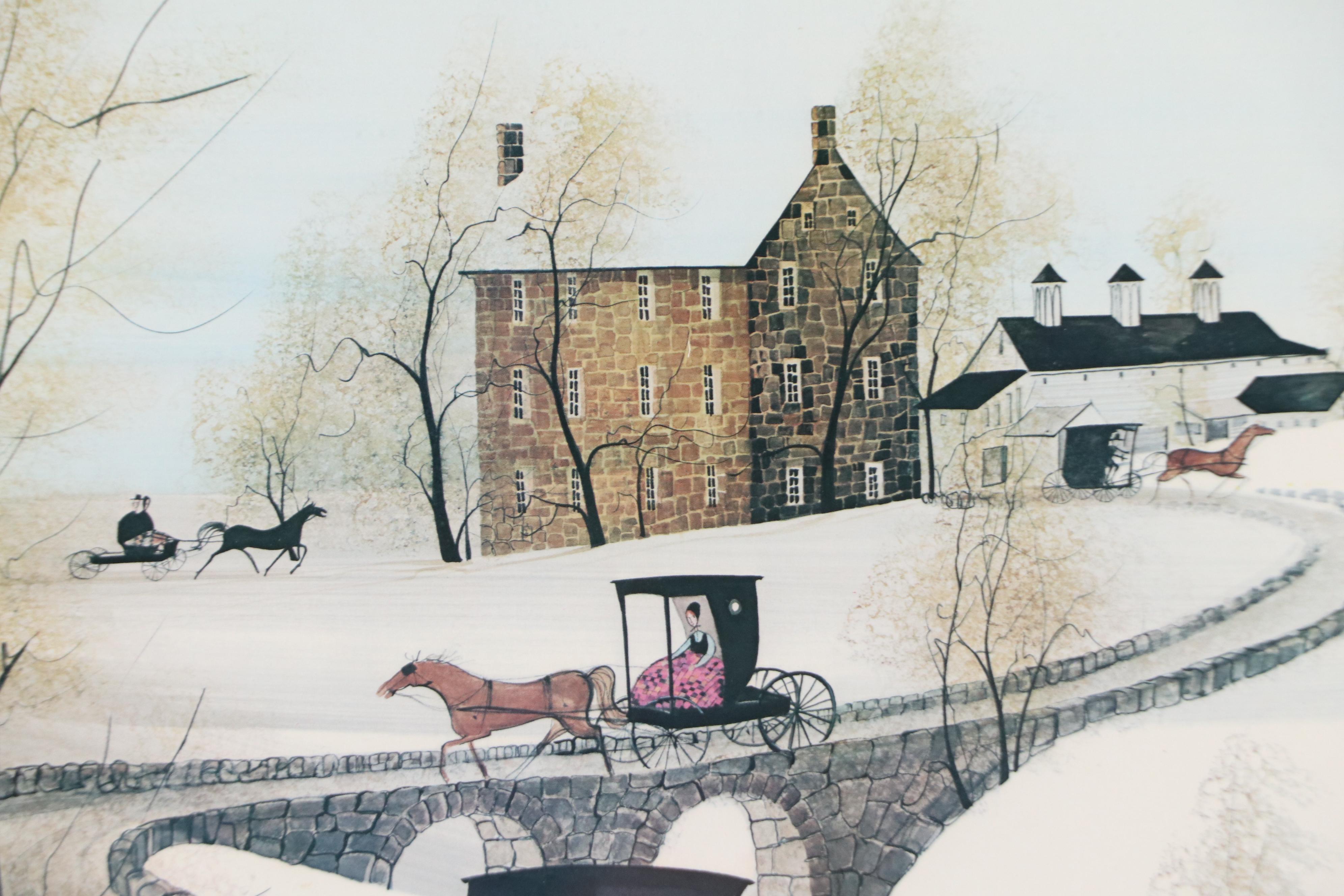 P. Buckley Moss Offset Lithograph "Pennsylvania"