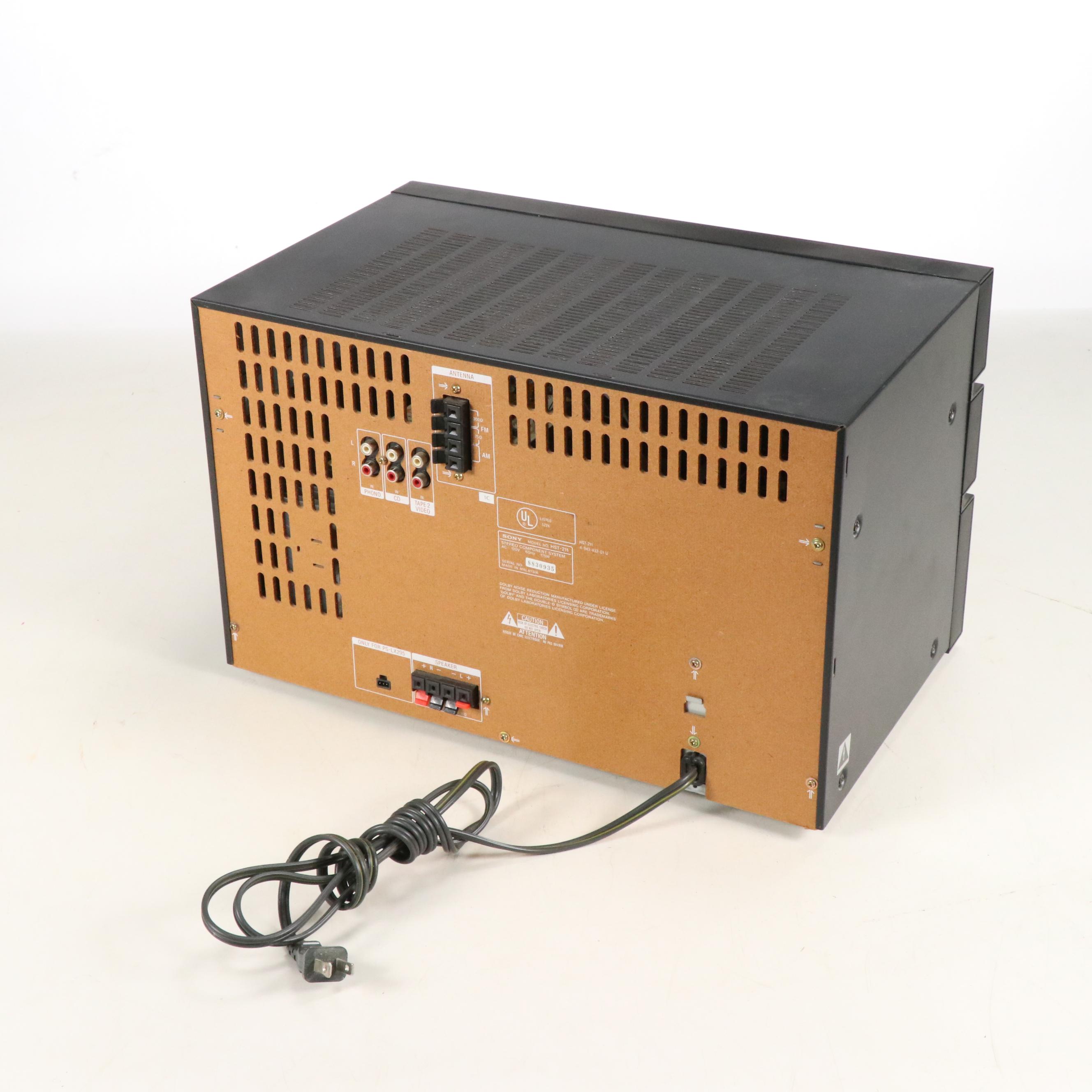 Sony Automatic Stereo Turntable and Sony Stereo System