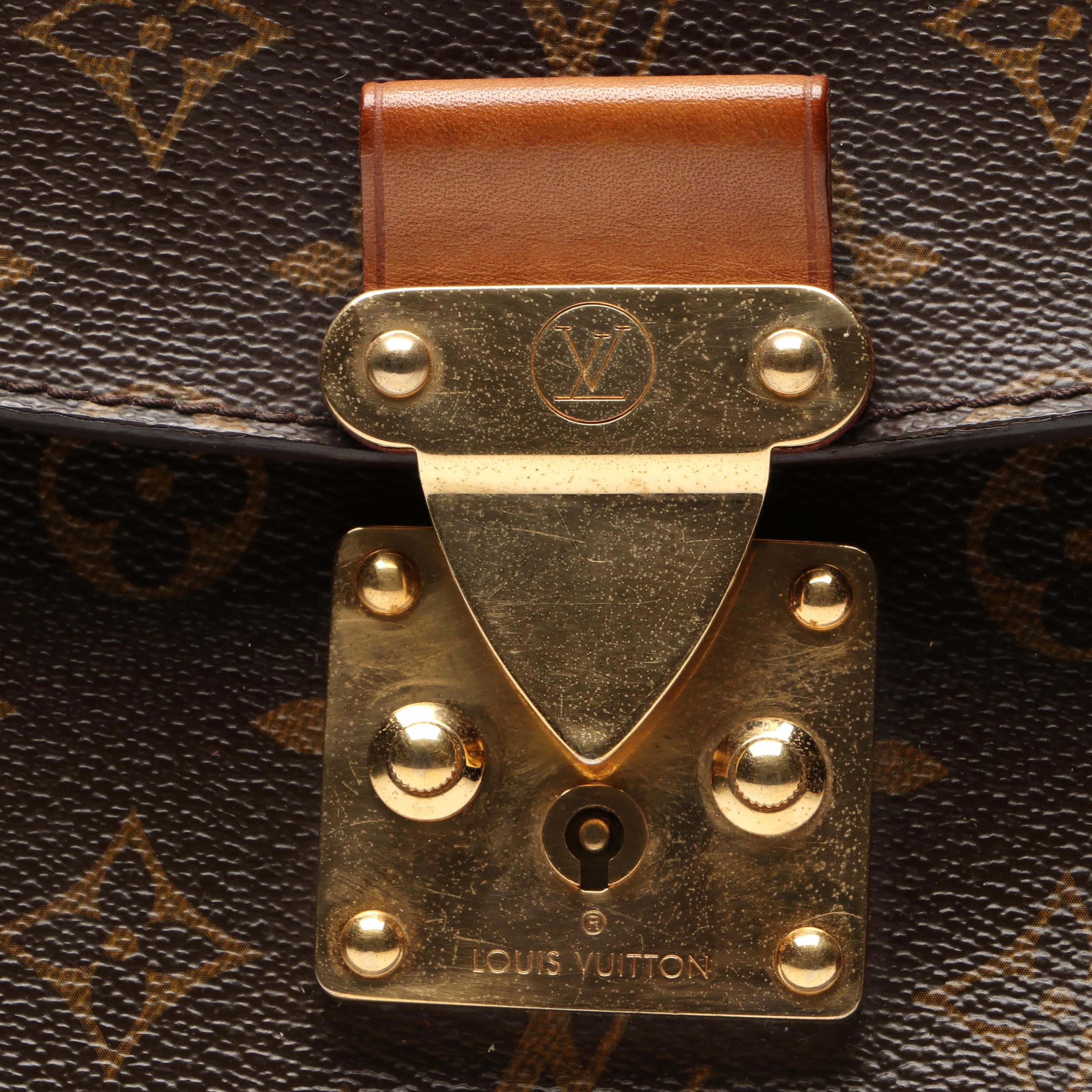 Louis Vuitton Eden MM Bag in Monogram Canvas and Aurore/Vachetta Leather Trim