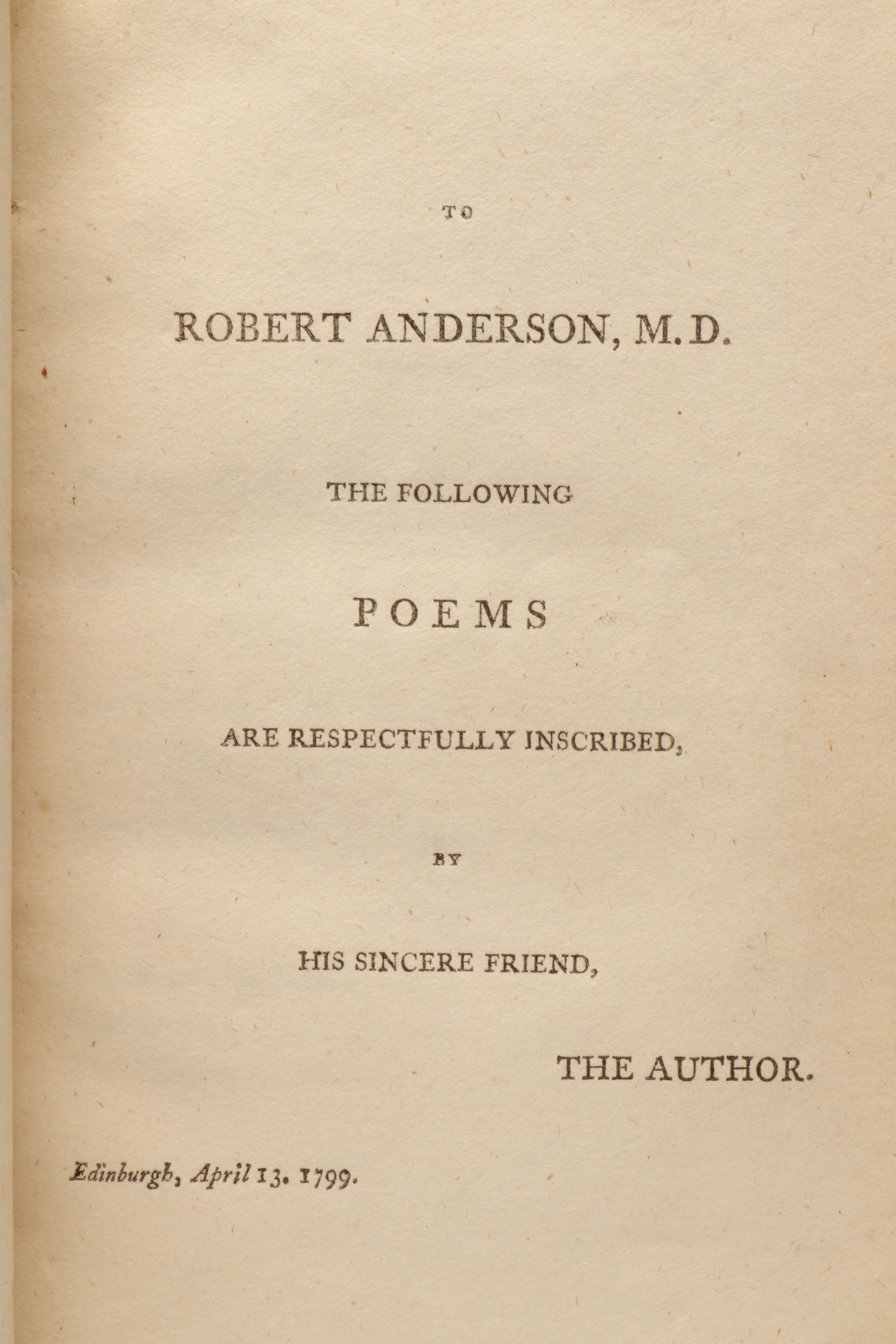 Fifth Edition "The Pleasures of Hope; with Other Poems" by Thomas Campbell, 1801