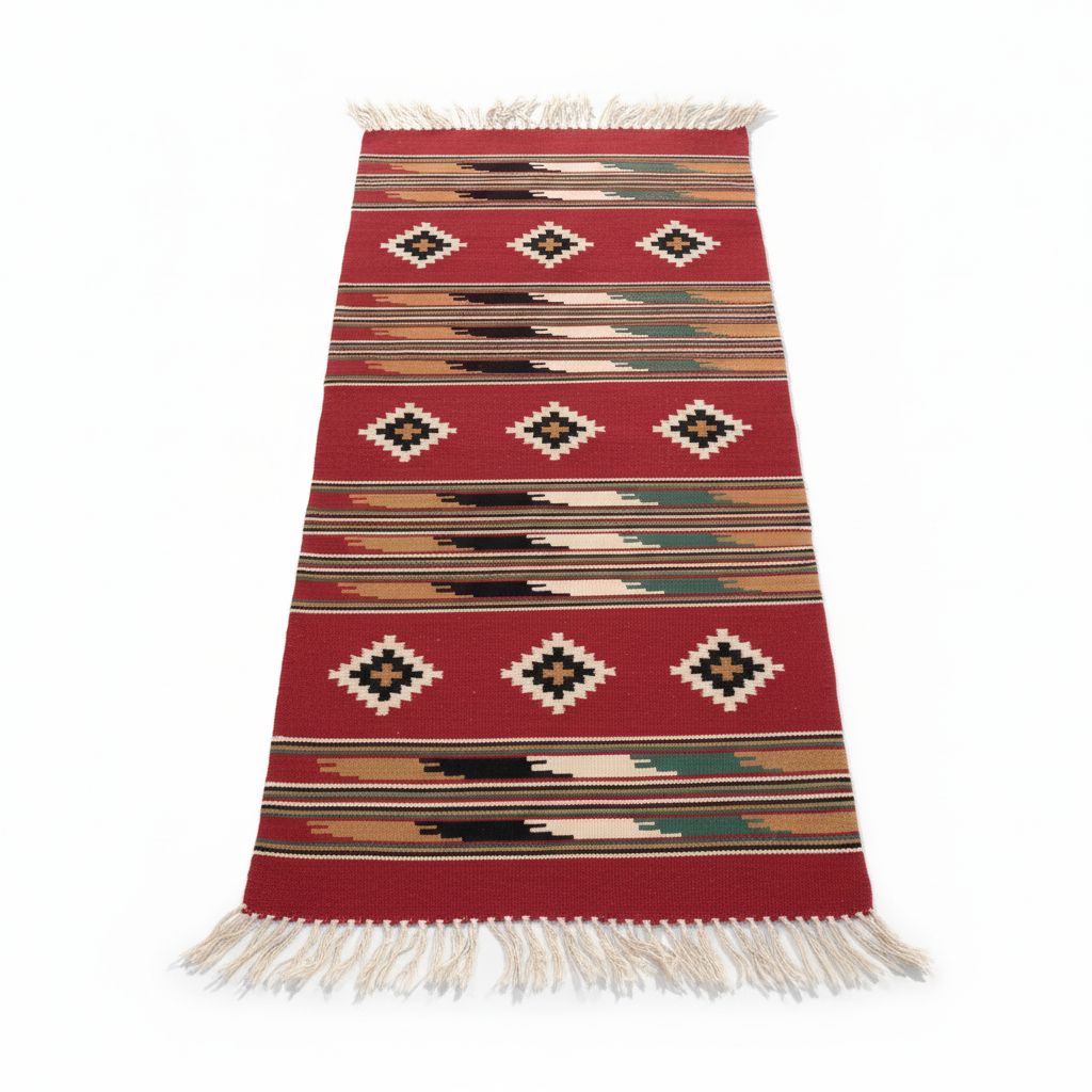 2'6 x 5'9 Handwoven Southwestern Style Area Rug