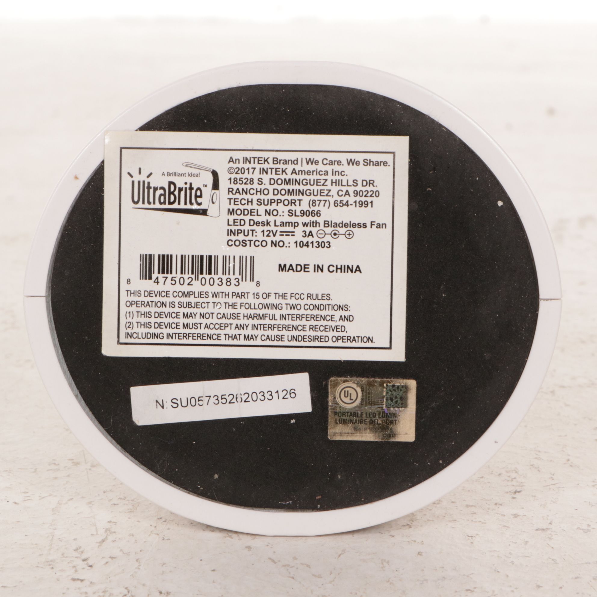 Ultrabrite LED Desk Lamps with Bladeless Fans